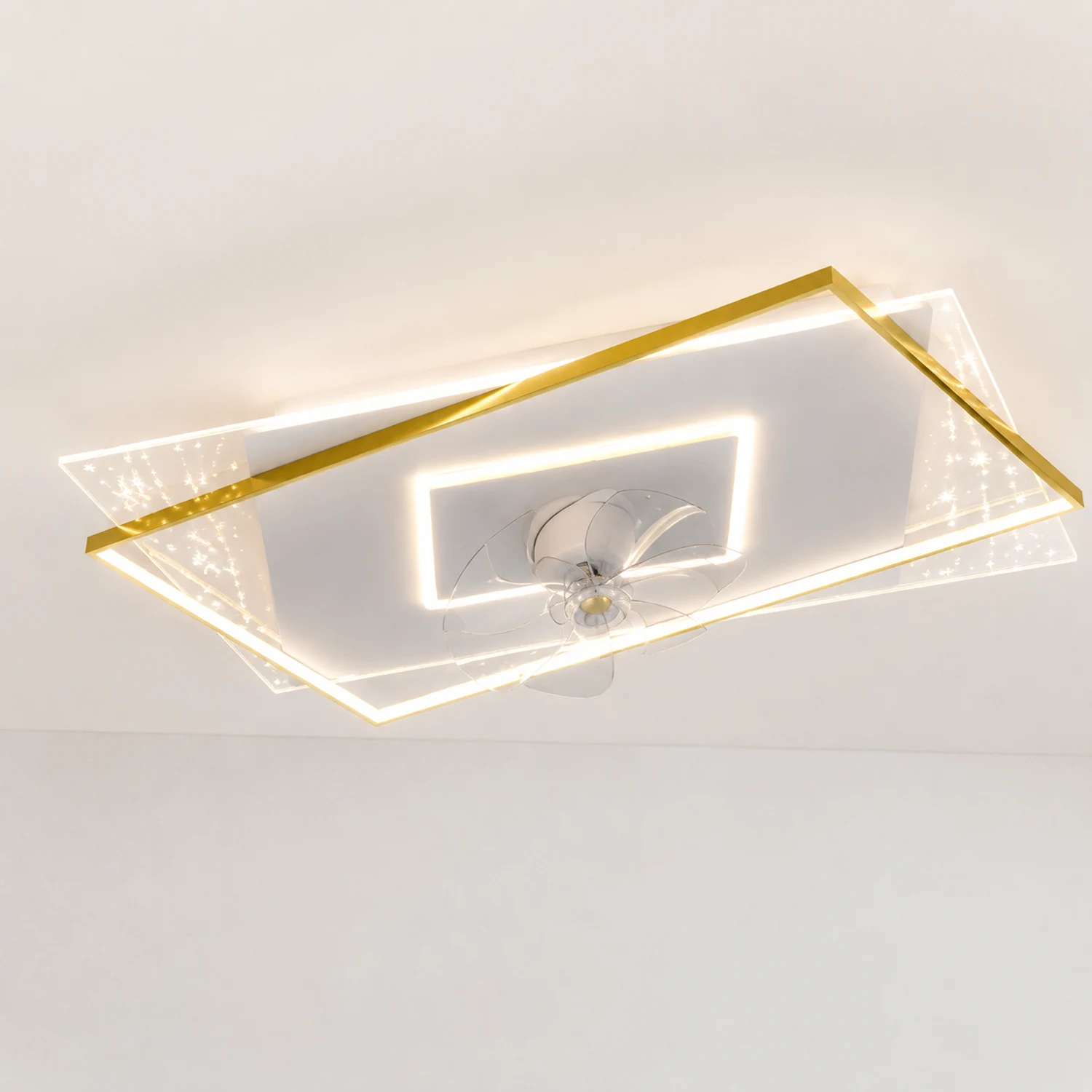 Kelley Deckenventilator mit Beleuchtung, 4 Stile, ∅50/90CM - Lumpaz