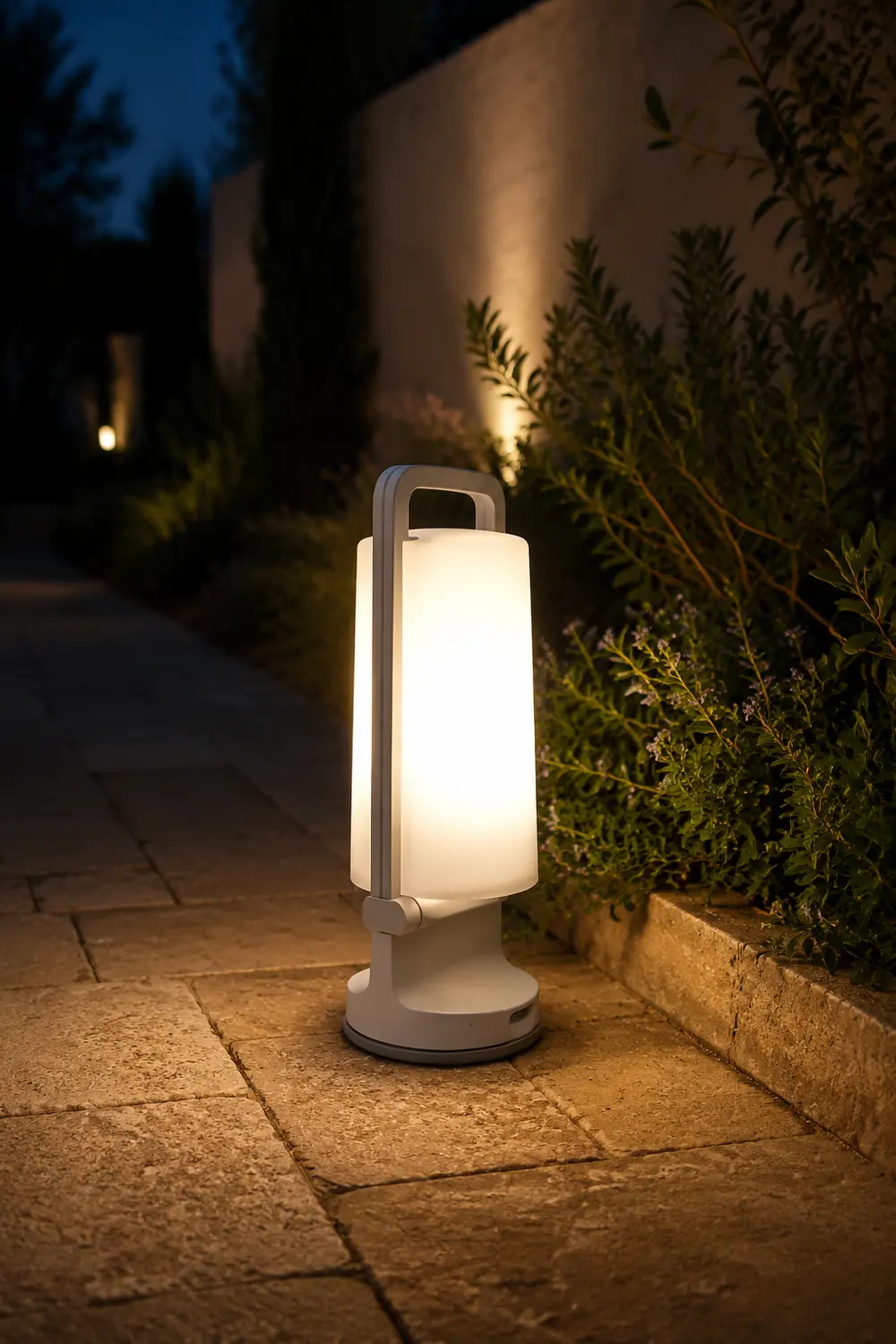 Orr Solar & USB Wiederaufladbar Außen-Tischlampe, 4 Farben, 28CM Lang - Lumpaz