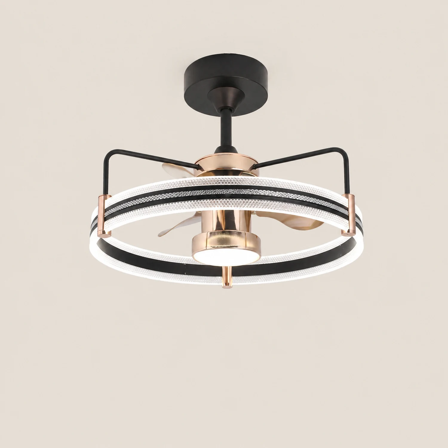Kelley Deckenventilator mit Beleuchtung, 2 Stile, ∅60CM - Lumpaz