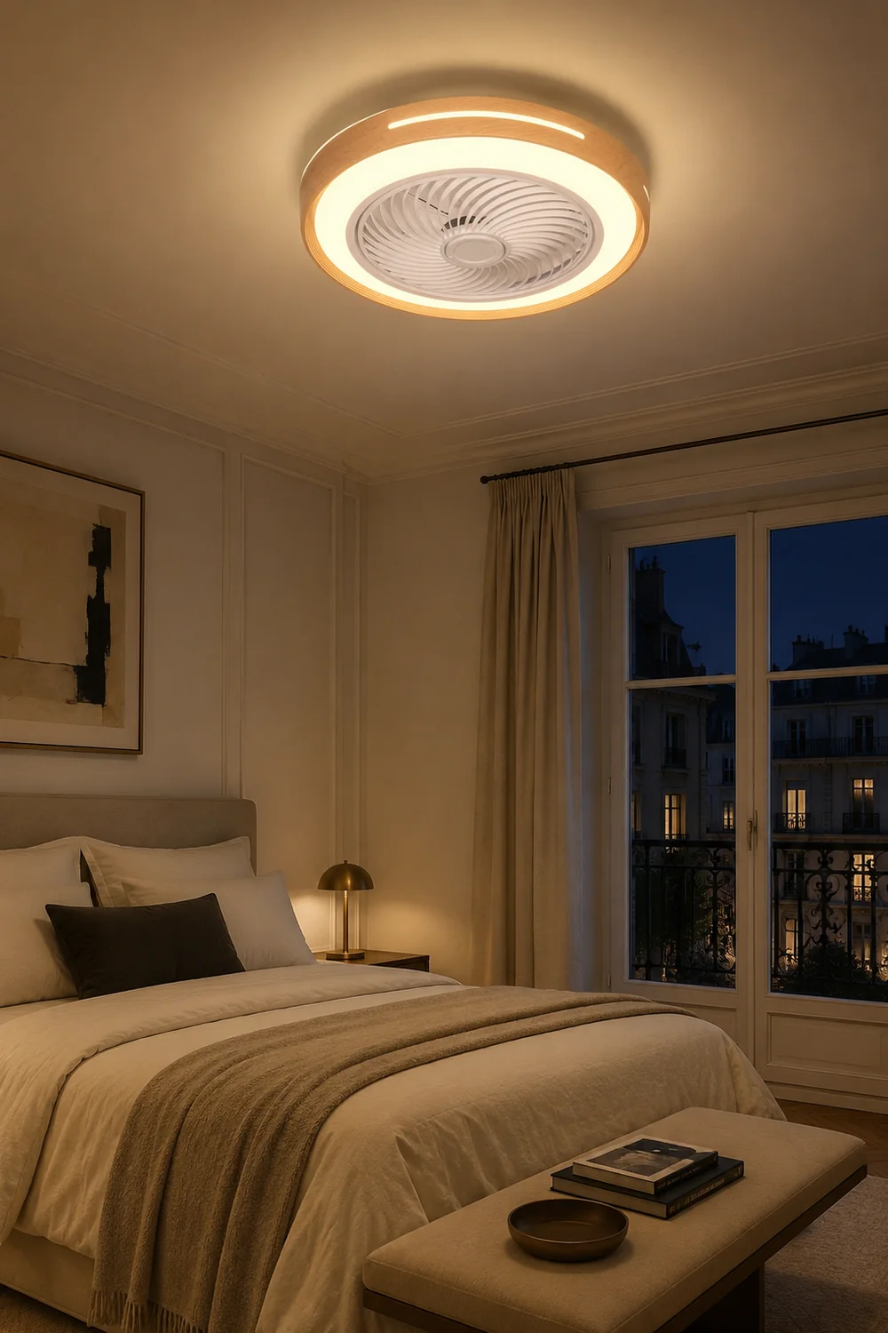 Ozawa Deckenventilator mit Beleuchtung, 3 Stile, ∅50CM - Lumpaz