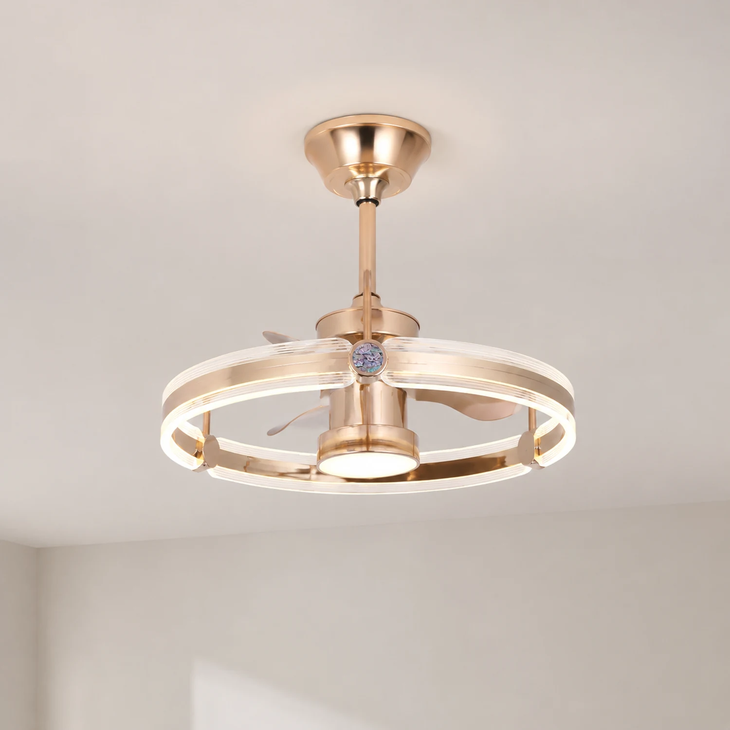 Kelley Deckenventilatoren mit Beleuchtung, 2 Stile, ∅50/60CM - Lumpaz