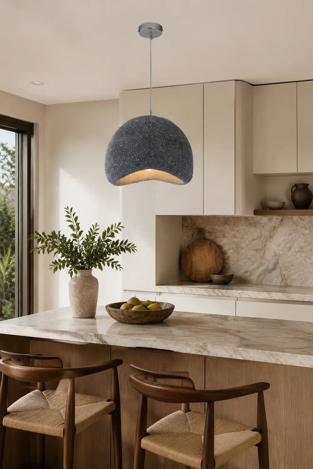 Byers Pendelleuchte Brot Form, 2 Farben, ∅ 30CM - Lumpaz