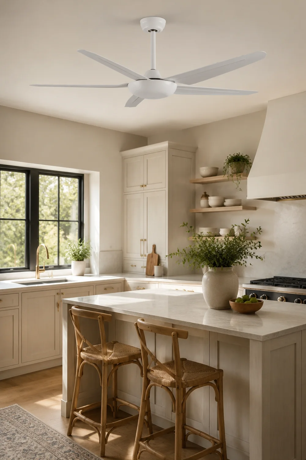 Haydn Deckenventilator 5-Blatt, 3 Farben, ∅130CM - Lumpaz