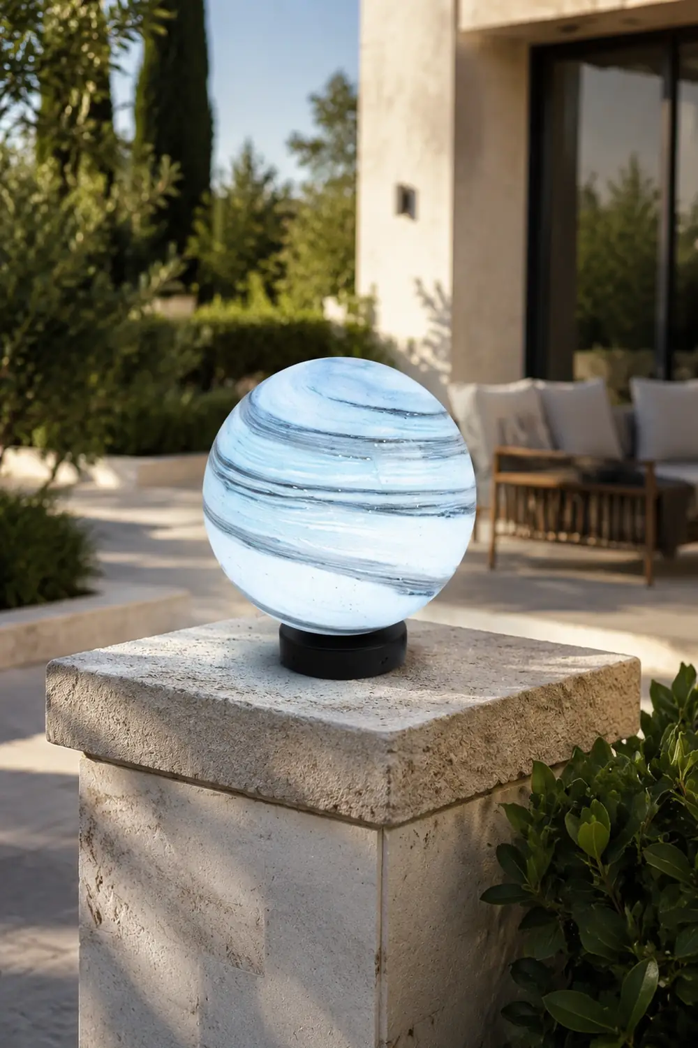 Elif Außenleuchte Solar, Mond, ∅25/30/40CM - Lumpaz