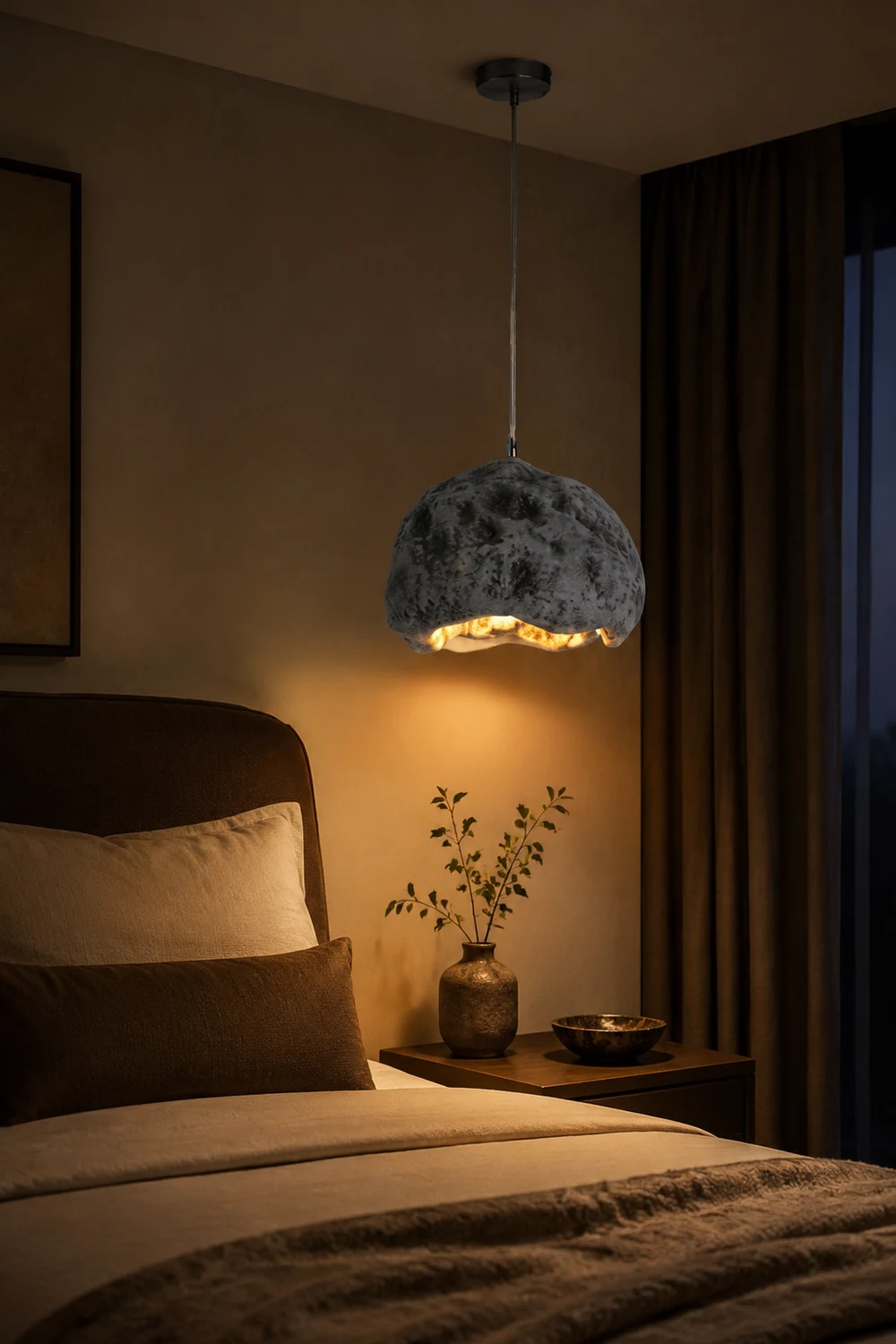 Byers Pendelleuchte Unregelmäßige Form Harz, 3 Farben, ∅30CM - Lumpaz