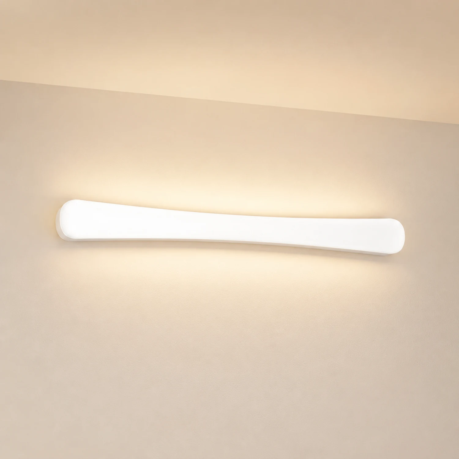 Edge Spiegelfront Wandleuchte Weiß, 30CM/40CM/60CM Lang - Lumpaz
