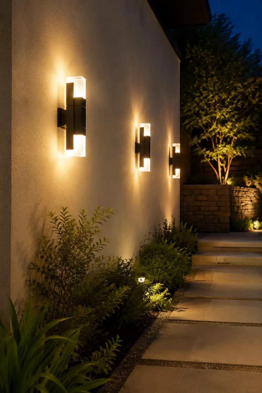 Orr Außenwandleuchte Wasserdicht, Sensor, Dauerlicht, 4 Stile - Lumpaz