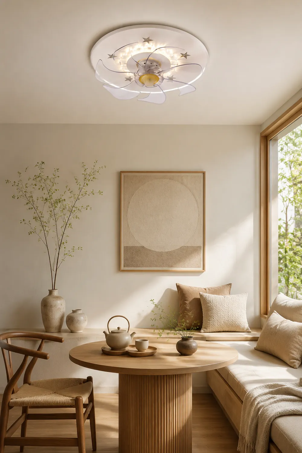 Minori Deckenventilator mit Beleuchtung, 5 Stile, ∅41/47/48cm - Lumpaz