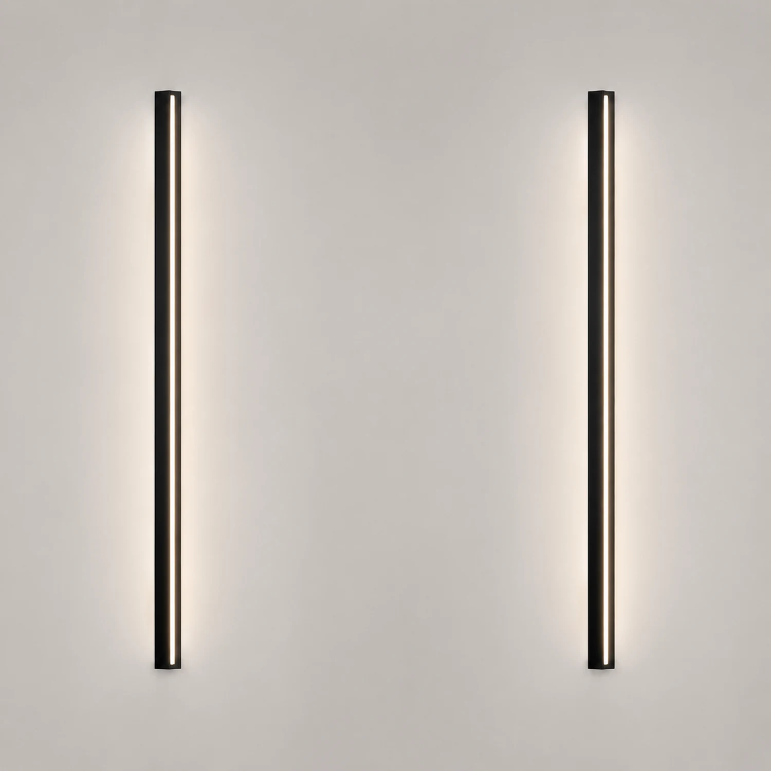 Edge Bar Spiegelfront Wandleuchte Schwarz，61CM/80CM/99CM/119CM lang - Lumpaz