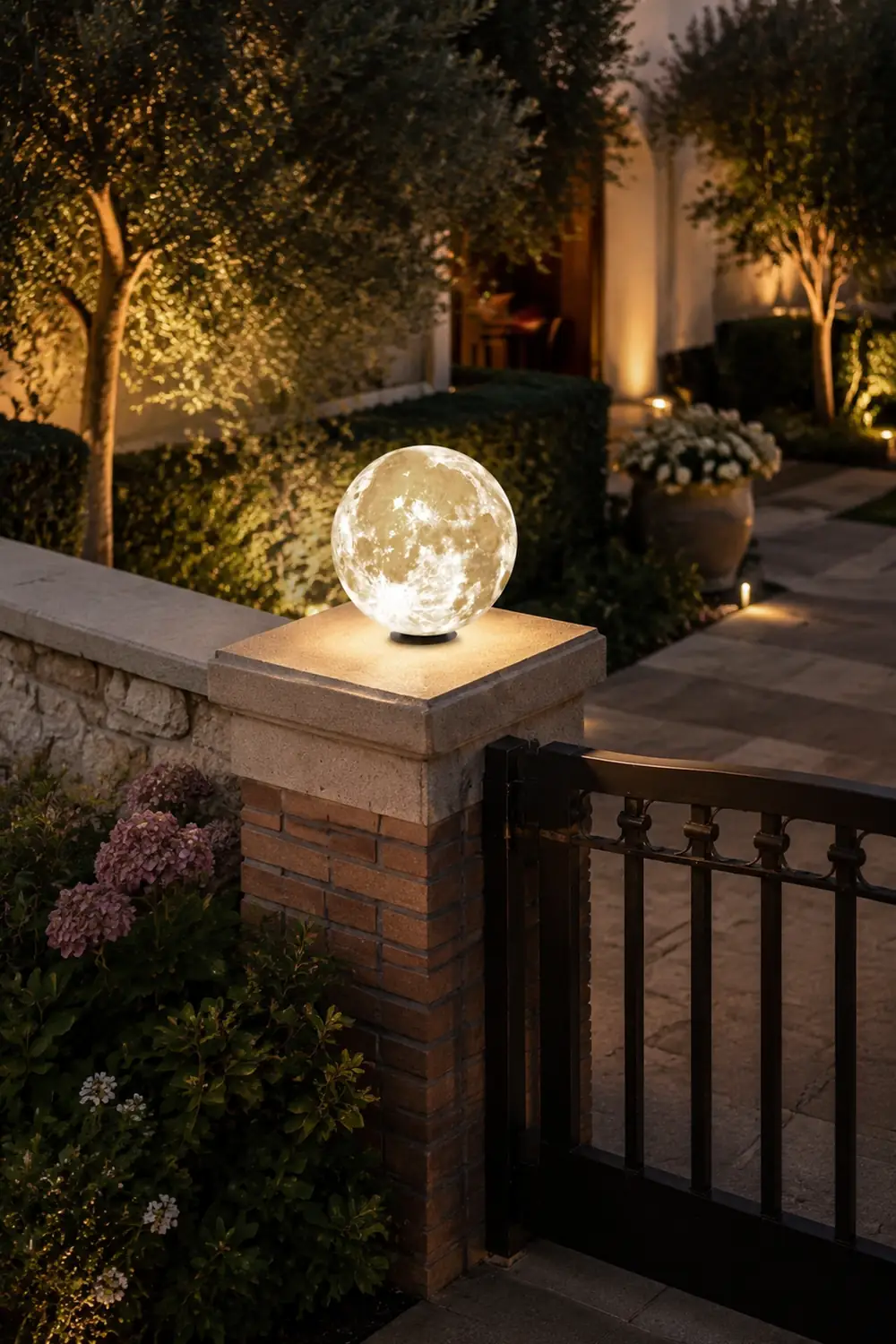Elif Außenleuchte Solar, Mond, ∅20/30/40/50/60CM - Lumpaz