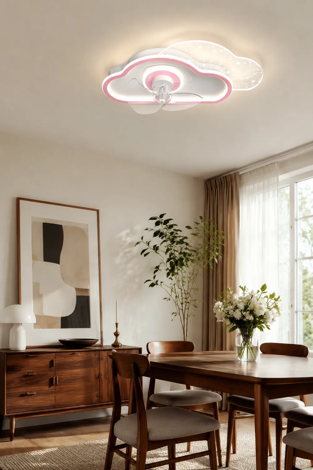 Minori Deckenventilator mit Beleuchtung, 6 Stile, ∅50/53/60CM - Lumpaz