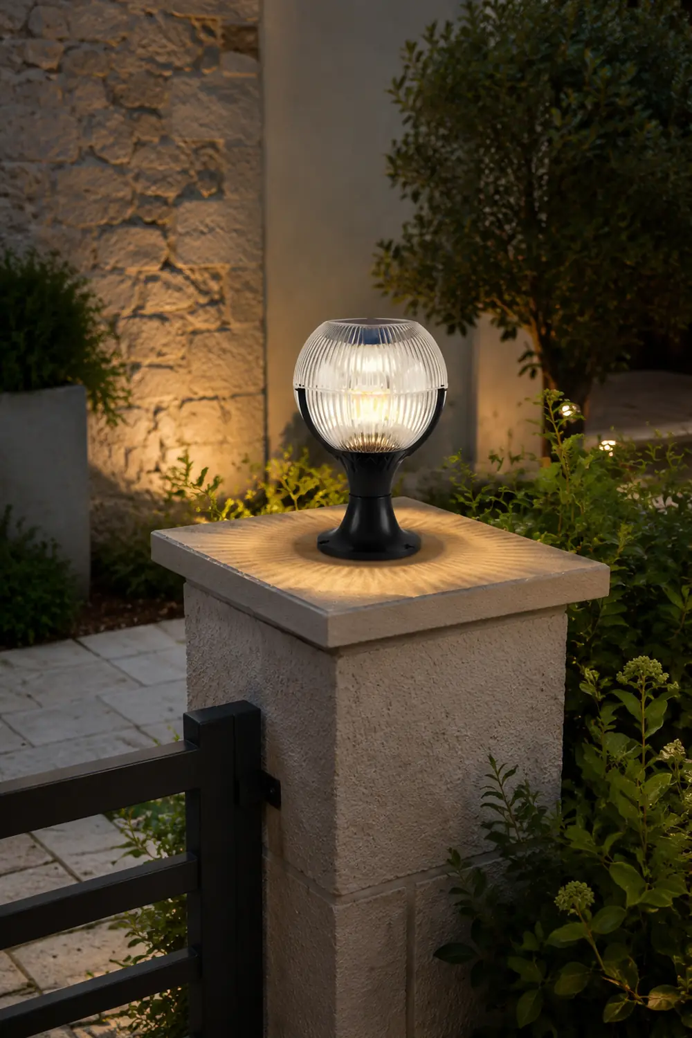 Hailie Außenleuchte Solar, ∅20/25/30CM - Lumpaz
