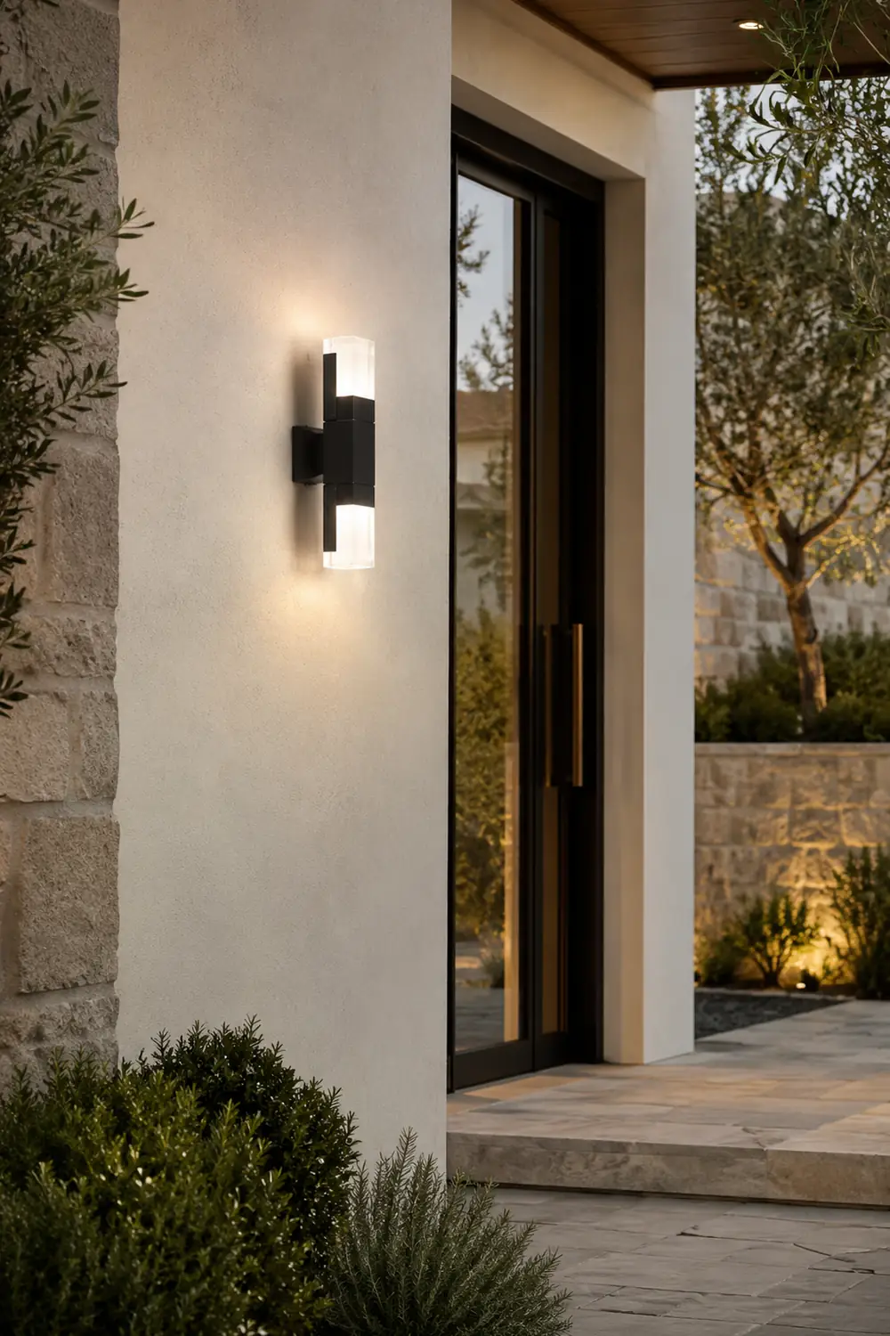 Orr Außenwandleuchte Wasserdicht, Sensor, Dauerlicht, 4 Stile - Lumpaz