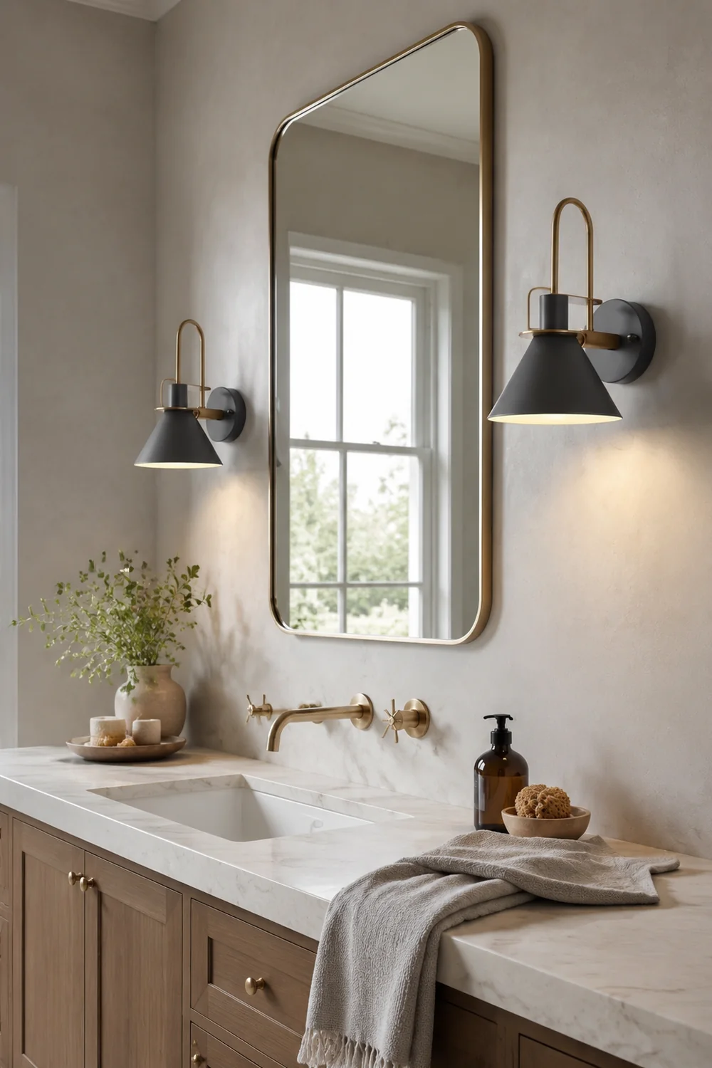 Morandi Spiegelfront Wandleuchte, 6 Farben, 32CM Lang - Lumpaz