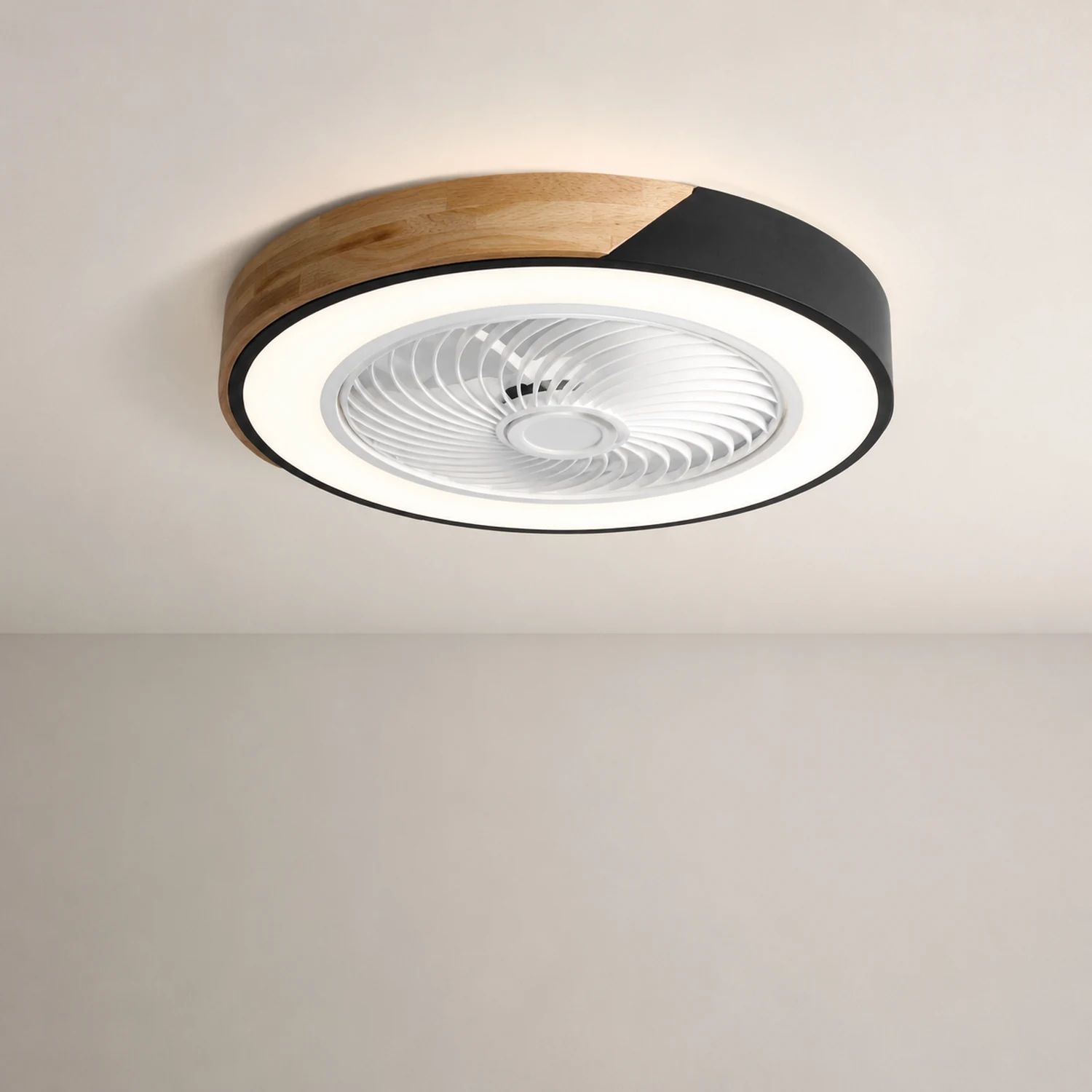 Ozawa Deckenventilator mit Beleuchtung, 5 Farben, ∅52CM - Lumpaz