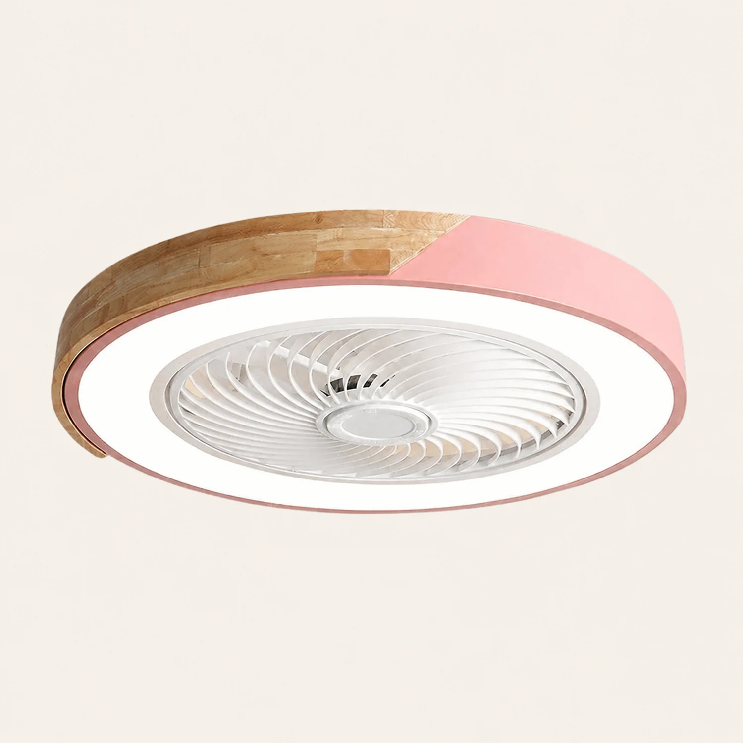 Ozawa Deckenventilator mit Beleuchtung, 5 Farben, ∅52CM - Lumpaz