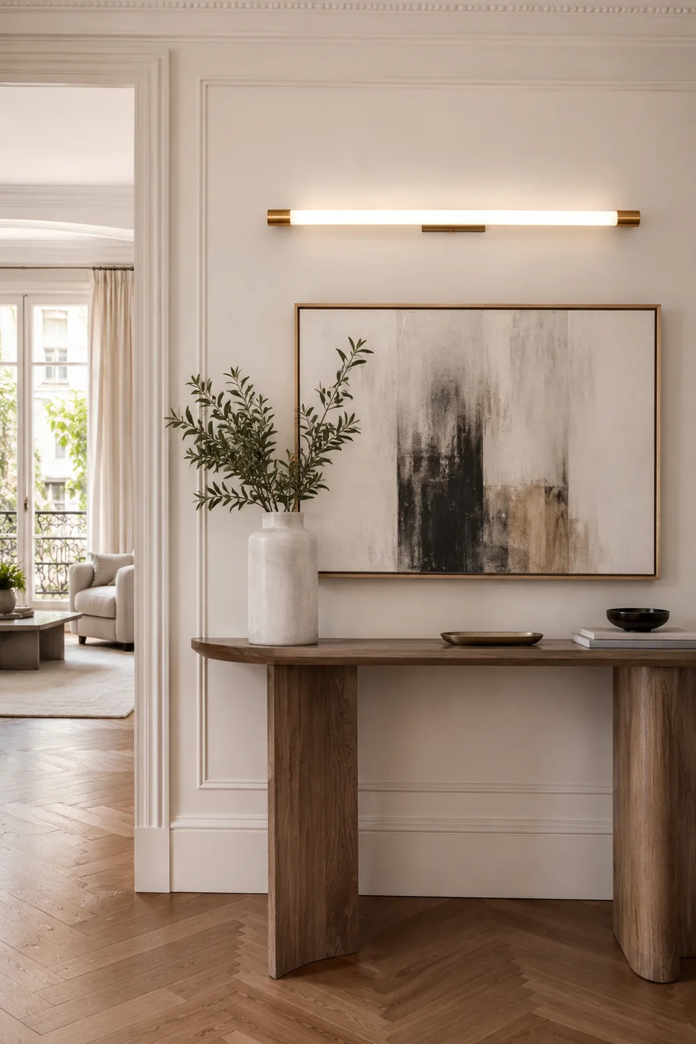 Edge Spiegelfront Wandleuchte Gold，60CM/90CM/119CM lang - Lumpaz