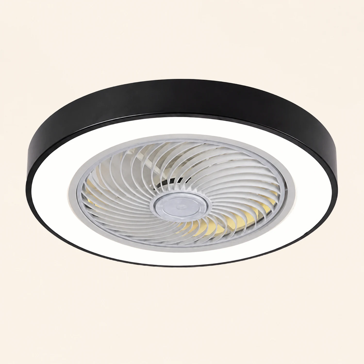 Morandi Deckenventilator mit Beleuchtung Klare Blätter, 6 Farben, ∅51CM - Lumpaz