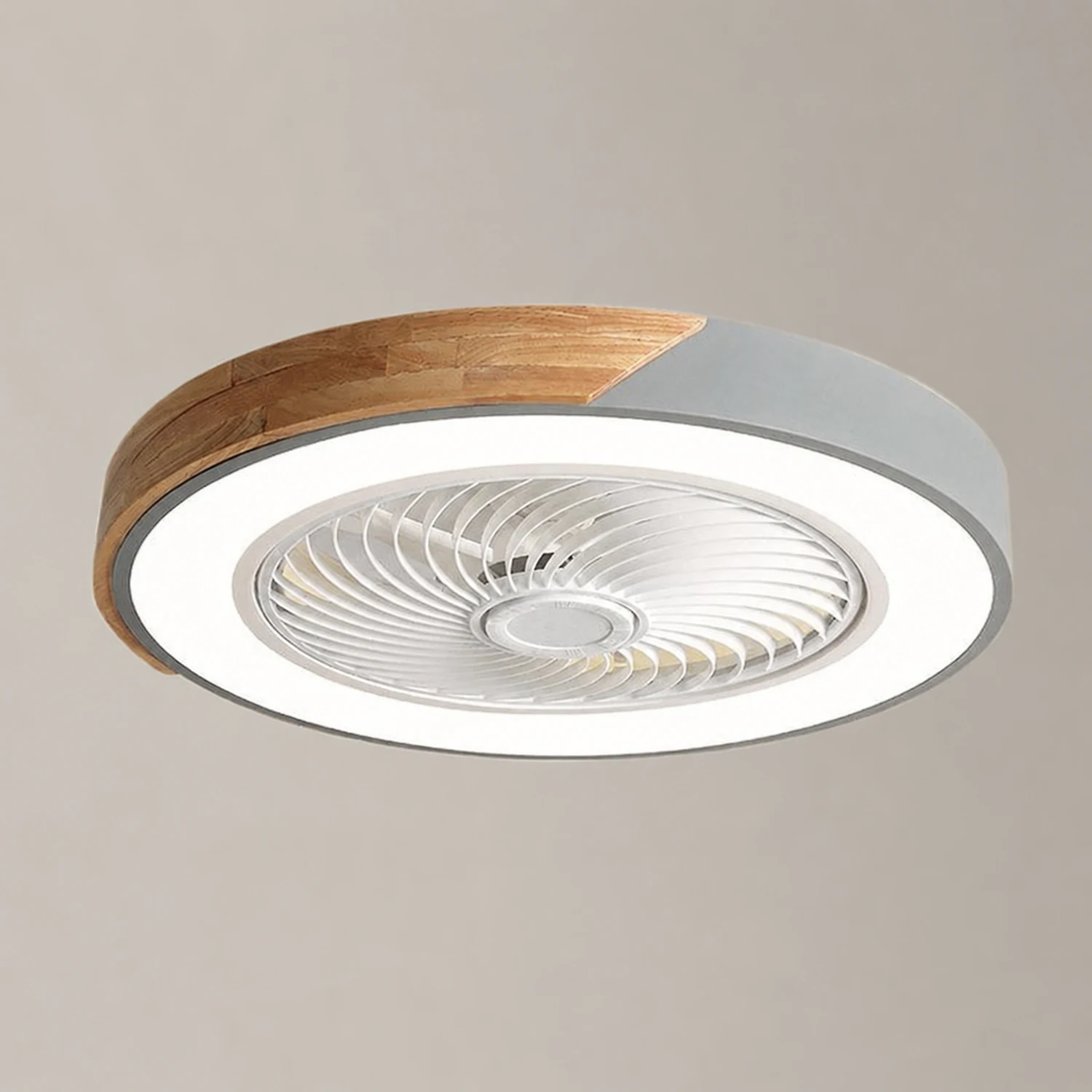 Ozawa Deckenventilator mit Beleuchtung, 5 Farben, ∅52CM - Lumpaz