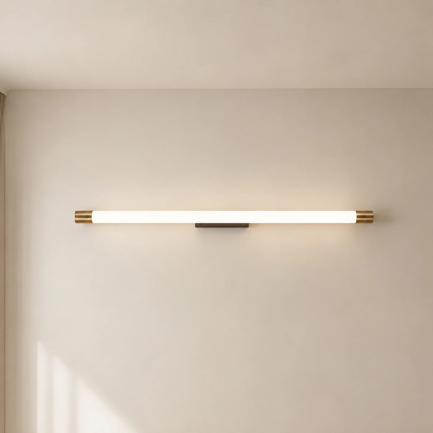 Edge Spiegelfront Wandleuchte Gold，60CM/90CM/119CM lang - Lumpaz