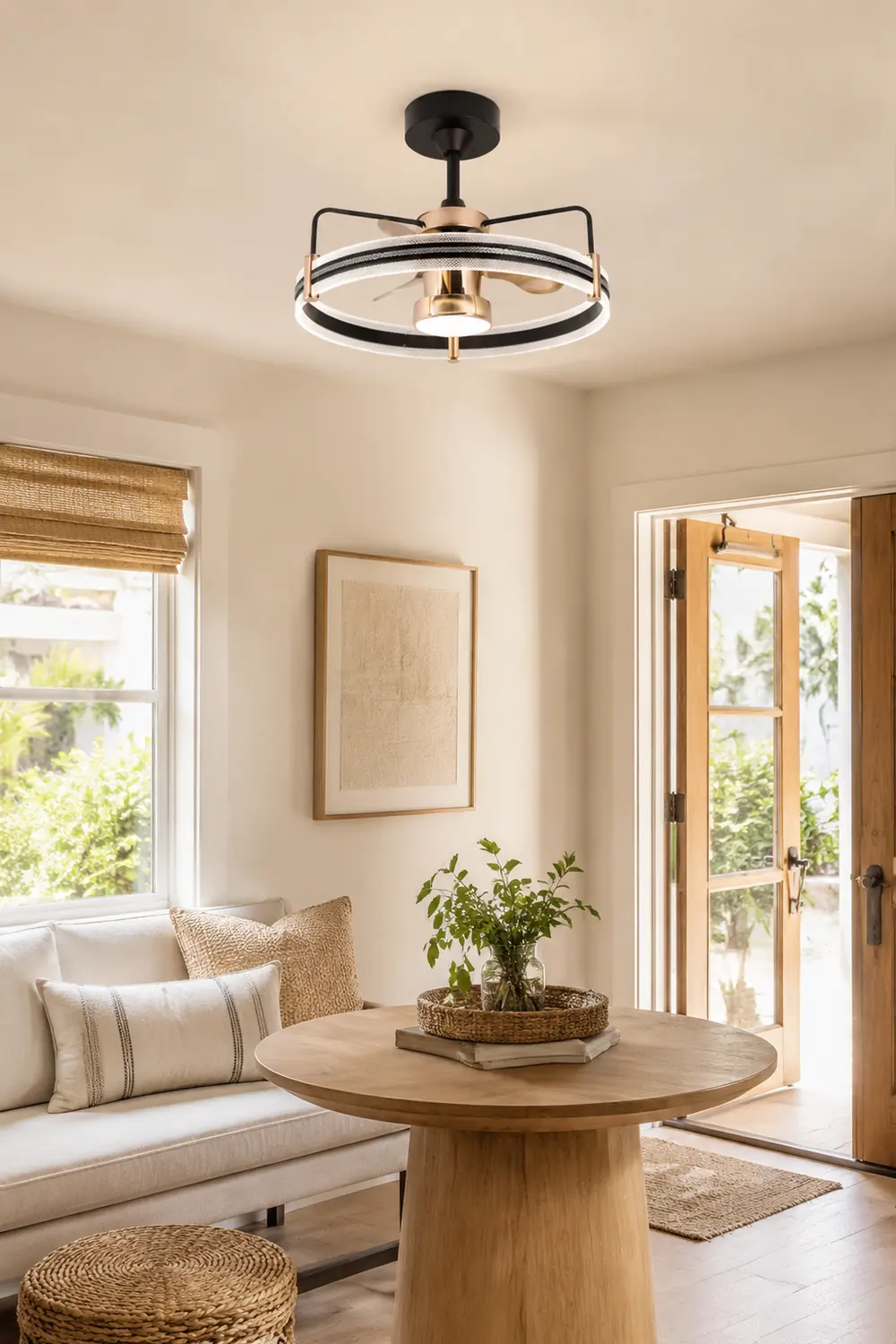 Kelley Deckenventilator mit Beleuchtung, 2 Stile, ∅60CM - Lumpaz