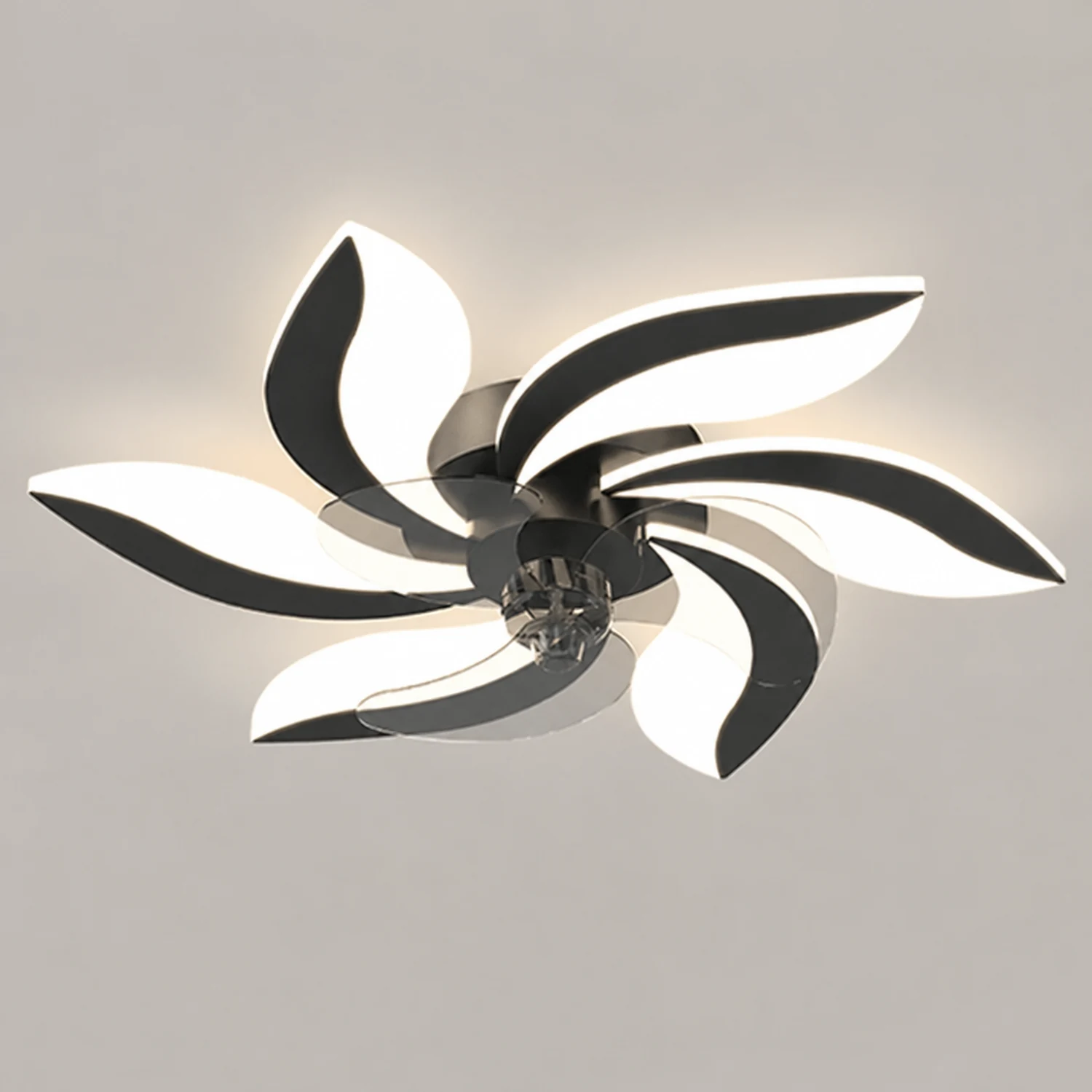 Hana Deckenventilator mit Beleuchtung, 3 Farben, ∅65/69/79CM - Lumpaz