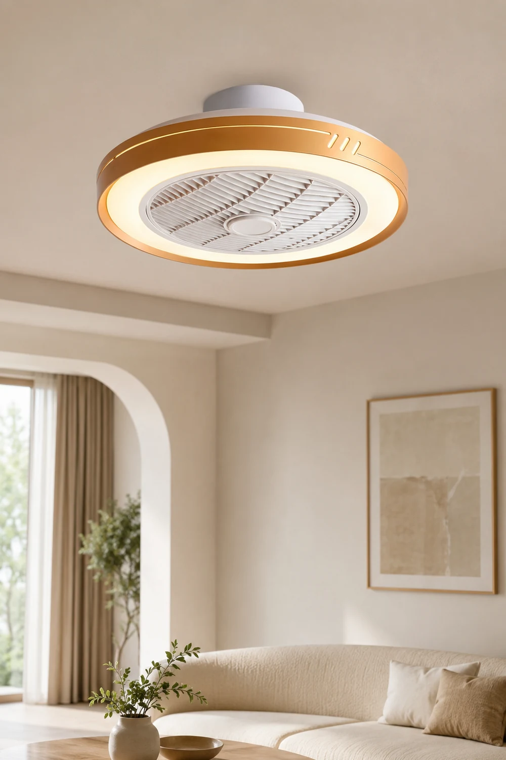 Kirsten Deckenventilator mit Beleuchtung 5-Blatt, 5 Farben, ∅51CM - Lumpaz