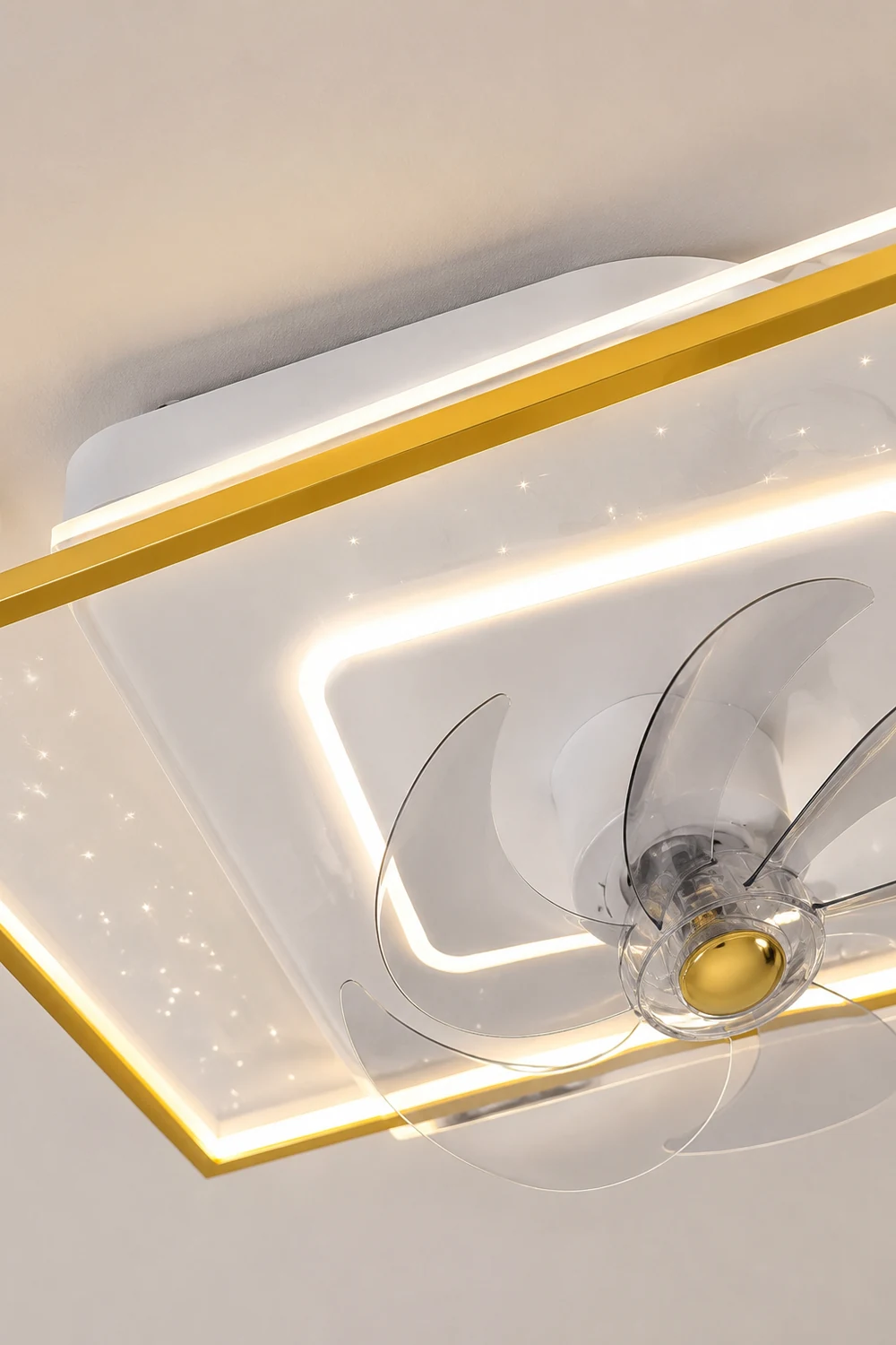 Kelley Deckenventilator mit Beleuchtung, 4 Stile, ∅50/90CM - Lumpaz