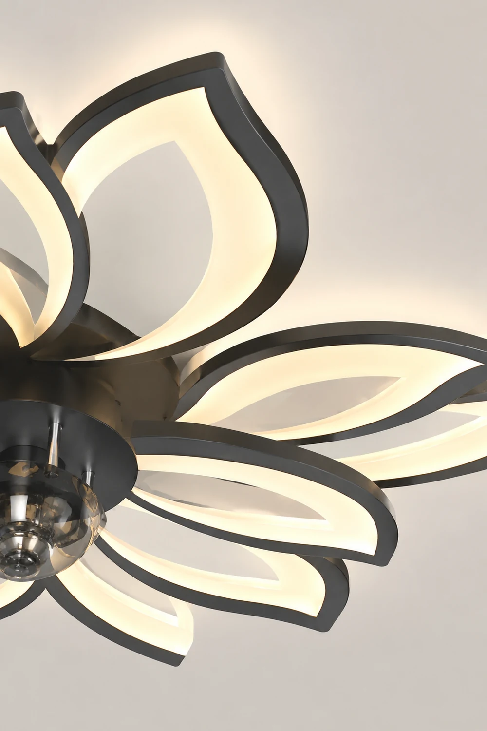 Hana Deckenventilator mit Beleuchtung, 3 Farben, ∅65/69/79CM - Lumpaz