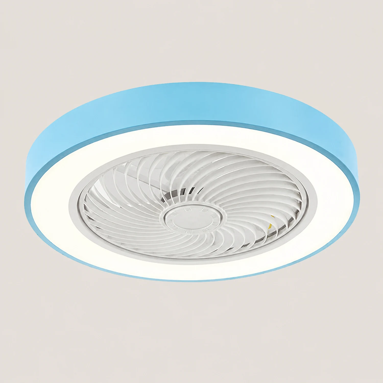 Morandi Deckenventilator mit Beleuchtung Klare Blätter, 6 Farben, ∅51CM - Lumpaz