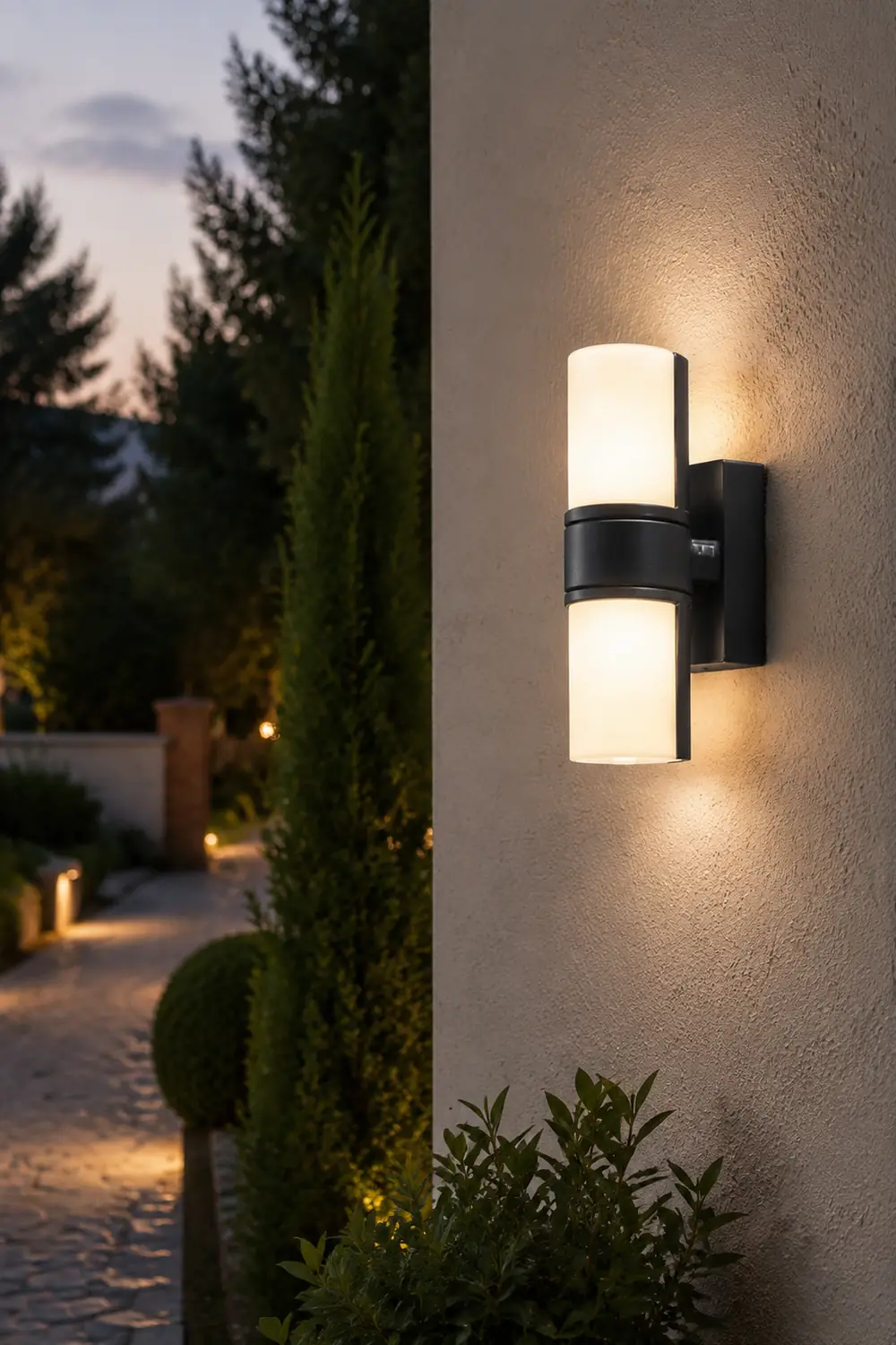 Orr Drehbar Außenwandleuchte Geometrie, 24CM Lang - Lumpaz