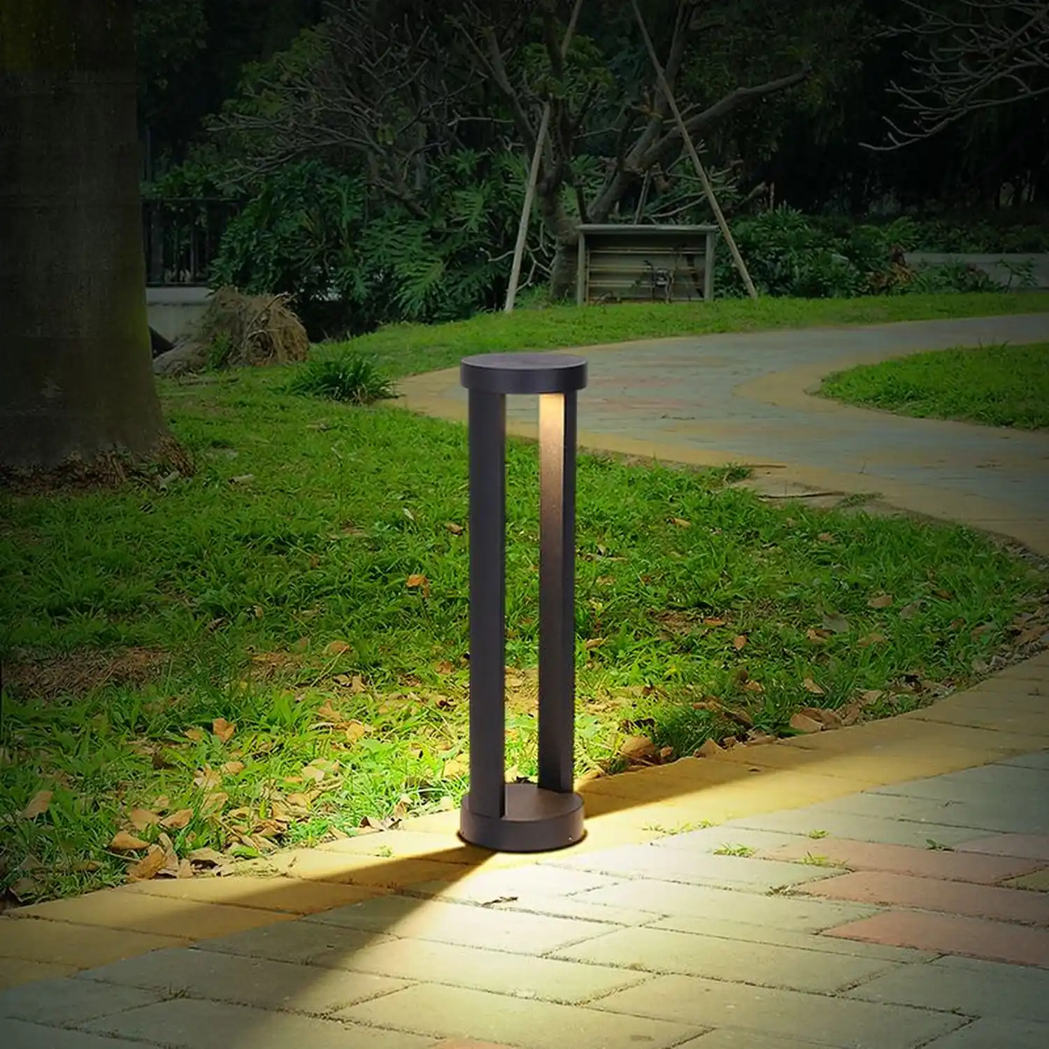 Pena Außen Pollerleuchte Solar, Minimalist, 30/40/60/80CM Lang - Lumpaz