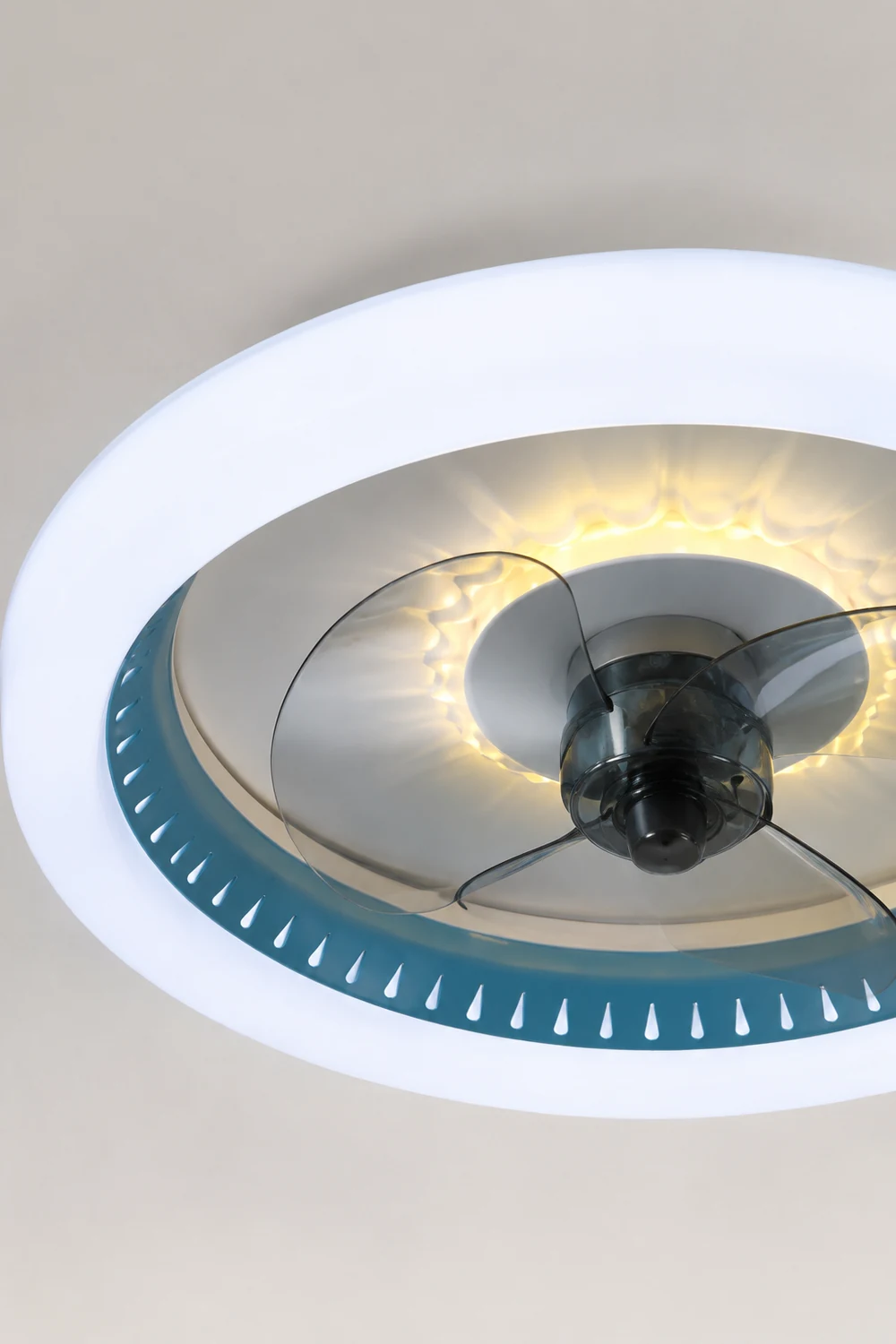 Morandi Deckenventilator mit Beleuchtung, 5 Farben, ∅50CM - Lumpaz