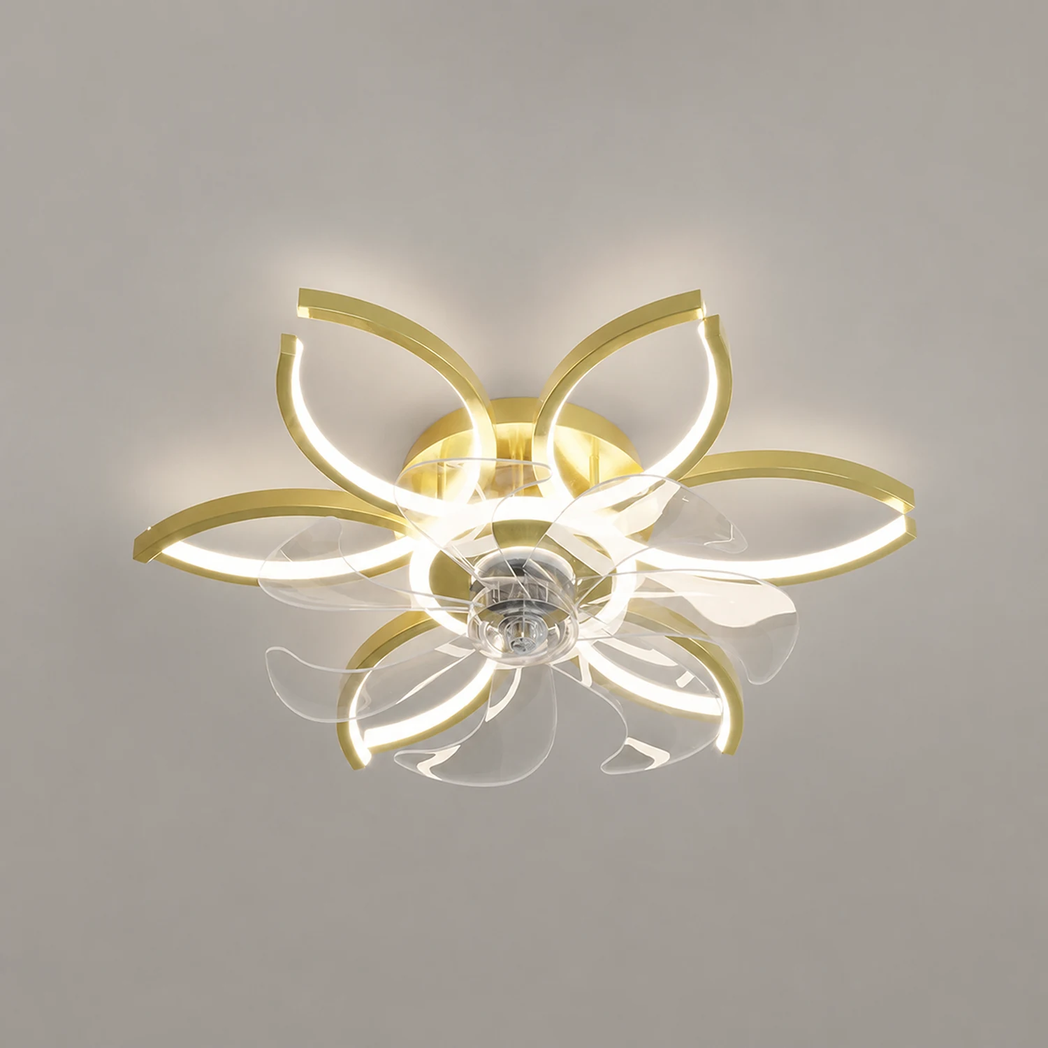 Lacey Deckenventilator mit Beleuchtung, 4 Stile, ∅52CM - Lumpaz