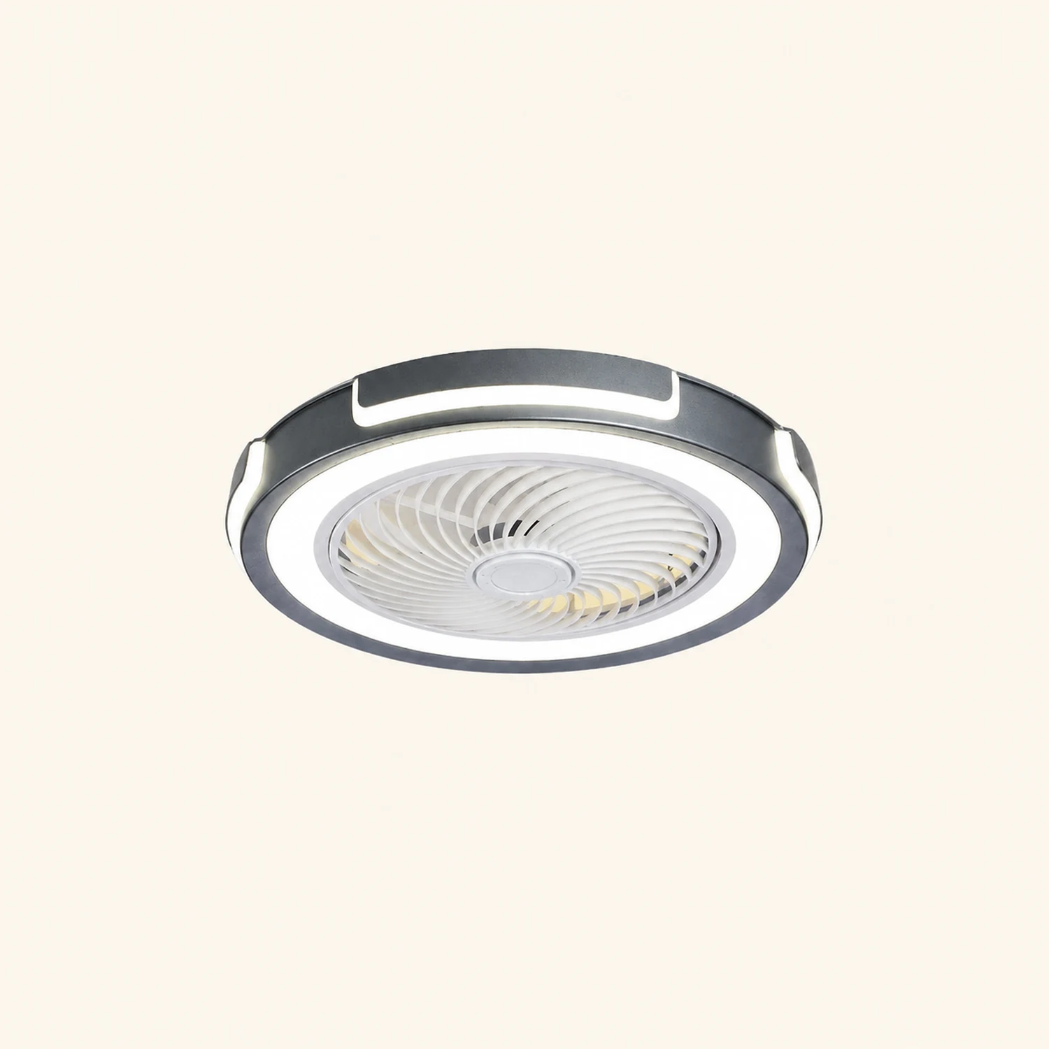 Edge Deckenventilator mit Beleuchtung, 4 Farben, 50CM Lang - Lumpaz
