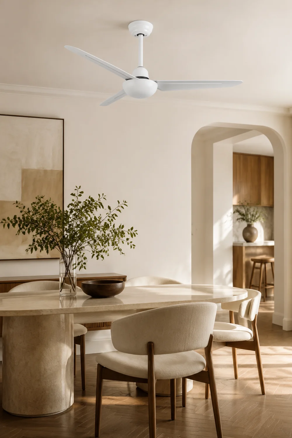 Haydn Deckenventilator 3-Blatt, 3 Farben, ∅106cm - Lumpaz