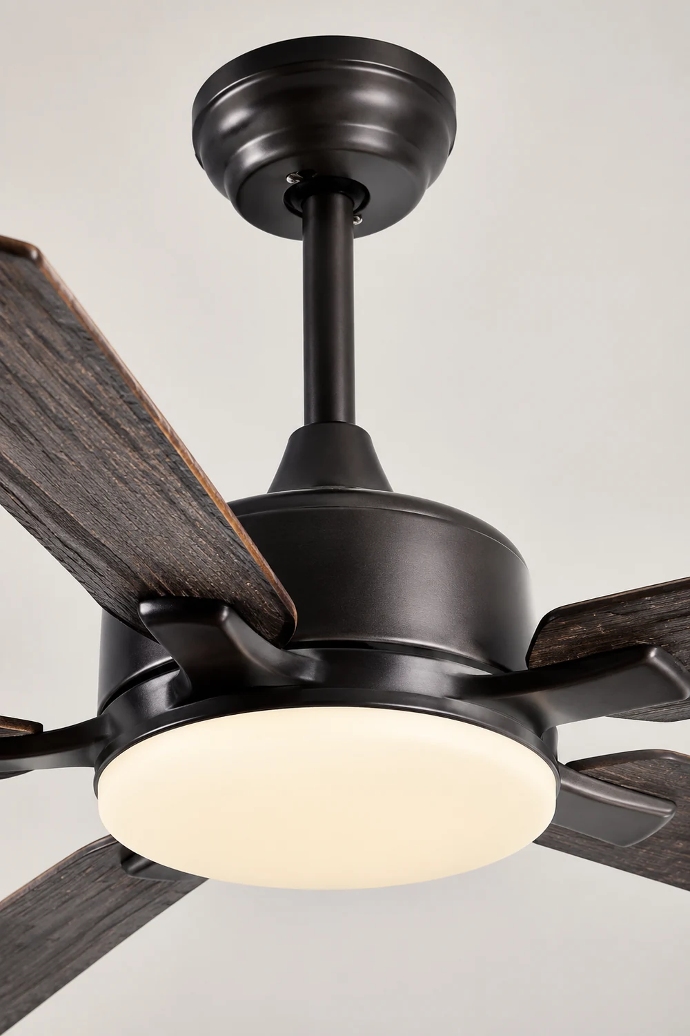Haydn Deckenventilator mit Beleuchtung Schwarz 6-Blatt, ∅152/193CM - Lumpaz