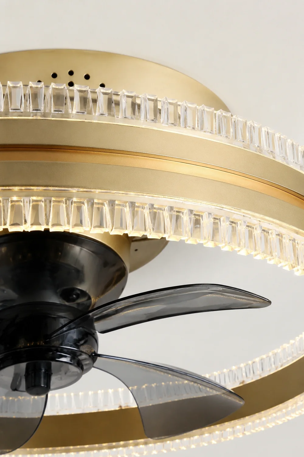 Kirsten Deckenventilator mit Beleuchtung Doppel-Licht, 4 Farben, ∅50CM - Lumpaz