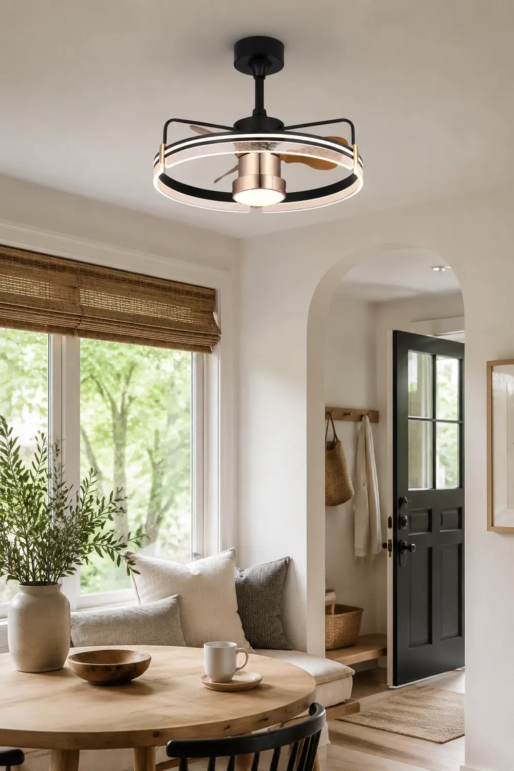 Kelley Deckenventilator mit Beleuchtung Aluminium & Metall, ∅60cm - Lumpaz