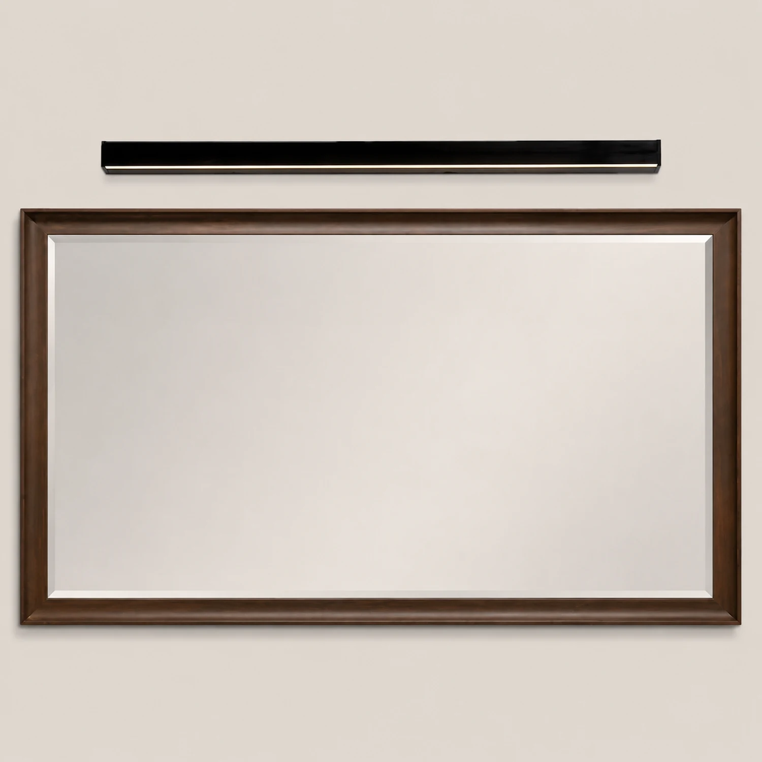 Edge Bar Spiegelfront Wandleuchte Schwarz，61CM/80CM/99CM/119CM lang - Lumpaz
