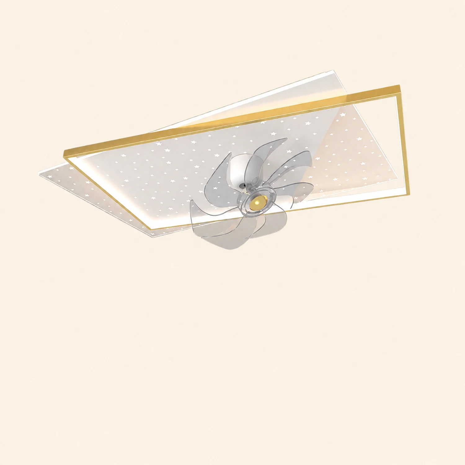 Kelley Deckenventilator mit Beleuchtung, 4 Stile, ∅50/90CM - Lumpaz