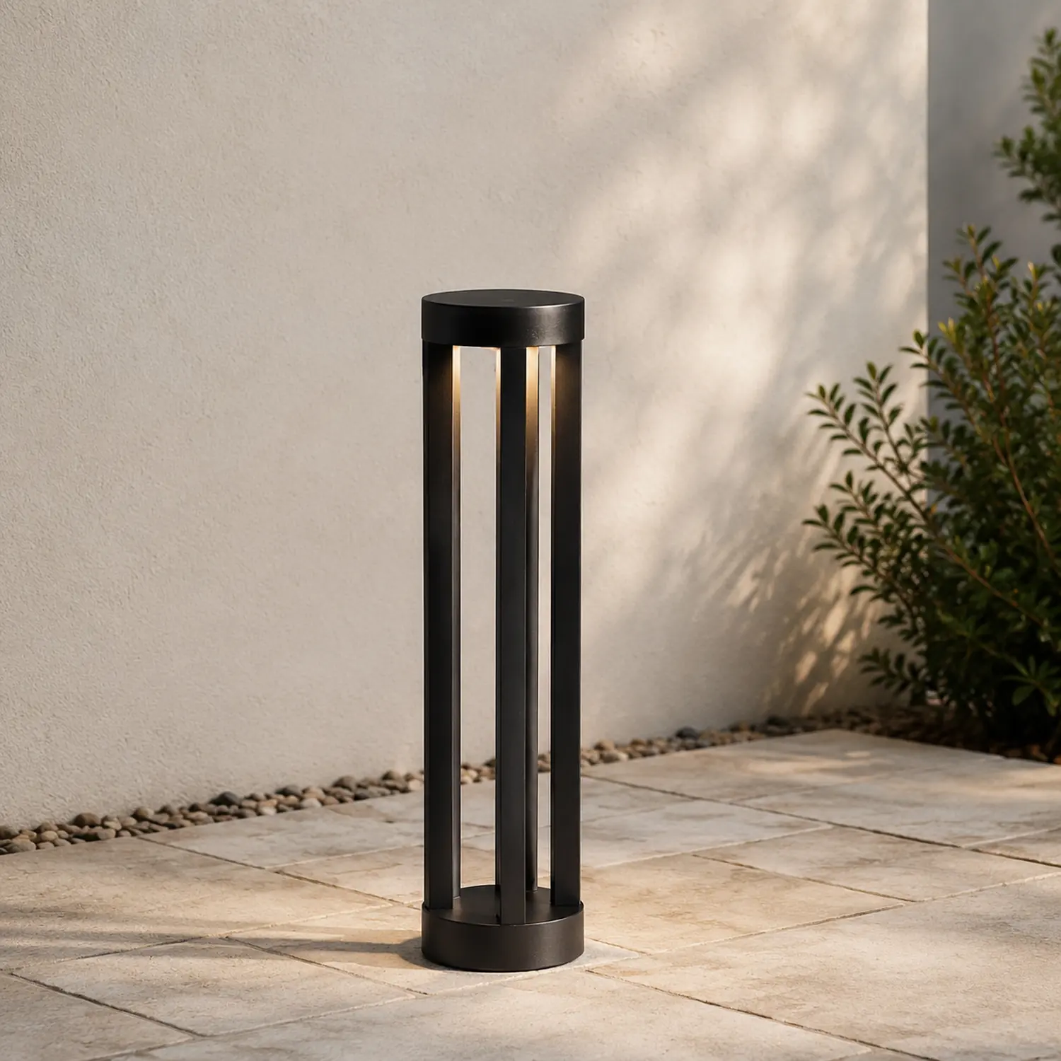 Pena Außen Pollerleuchte Solar, Minimalist, 30/40/60/80CM Lang - Lumpaz