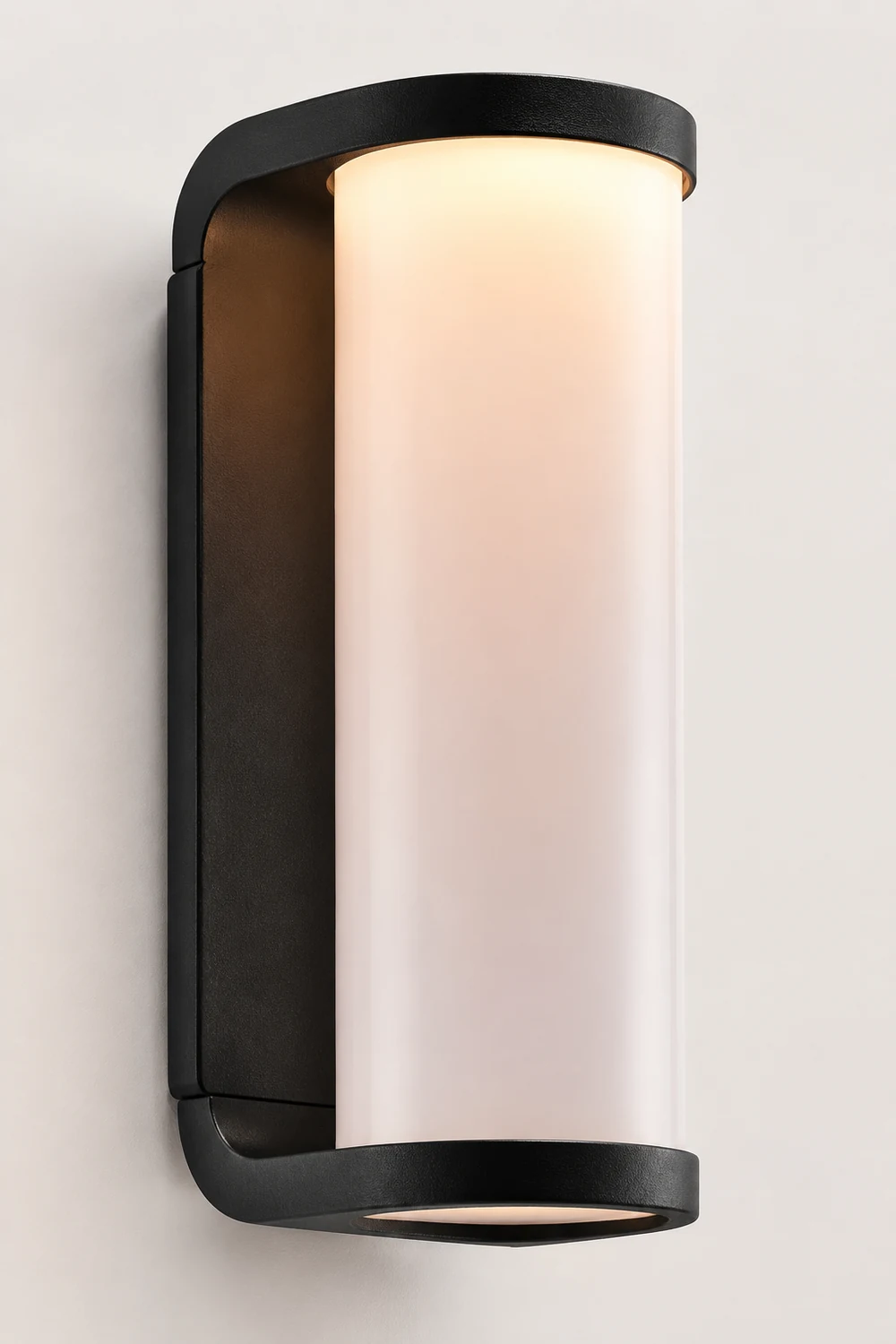 Orr Modern Außenwandleuchte Schwarz & Weiß, 20CM Lang - Lumpaz