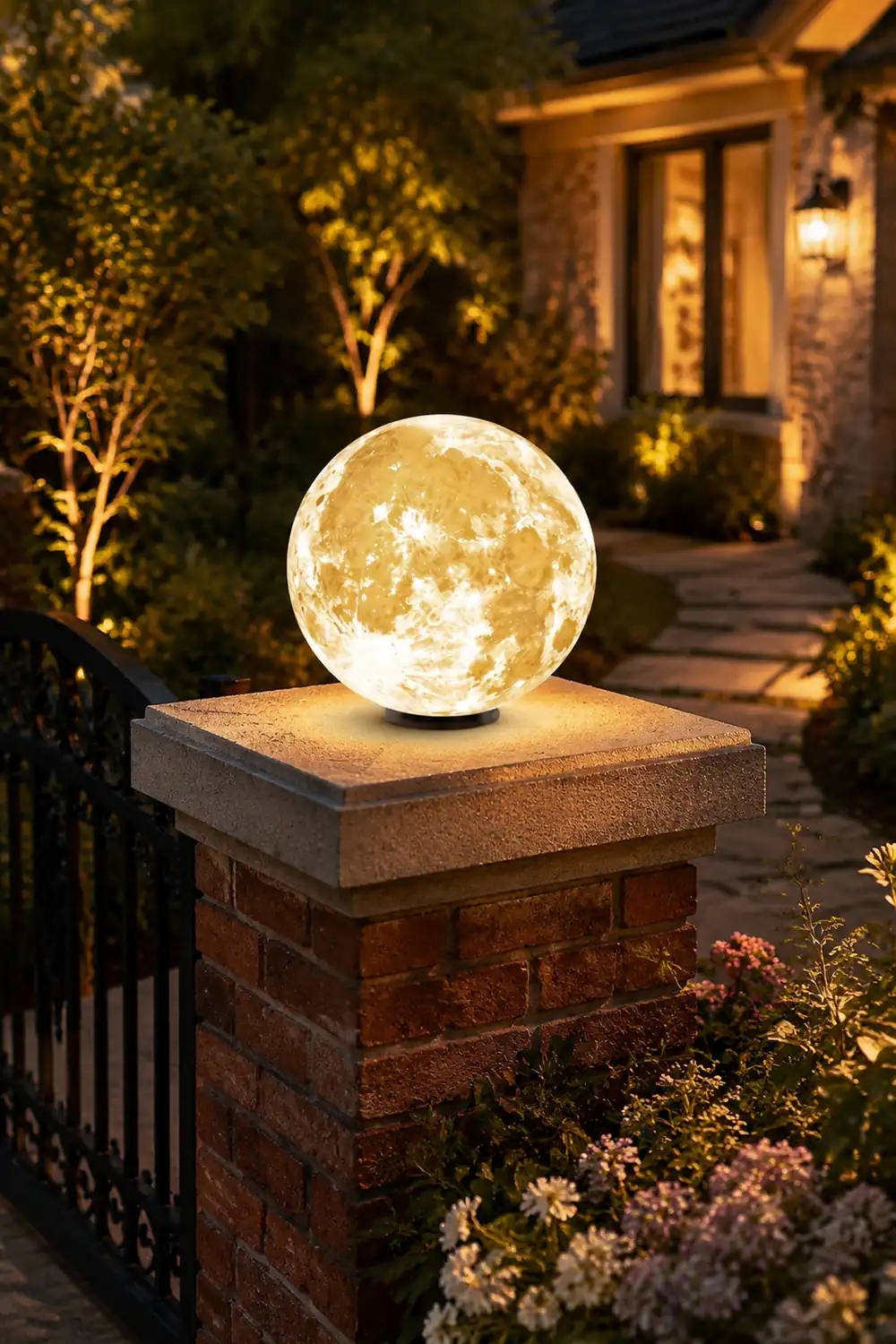 Elif Außenleuchte Solar, Mond, ∅20/30/40/50/60CM - Lumpaz