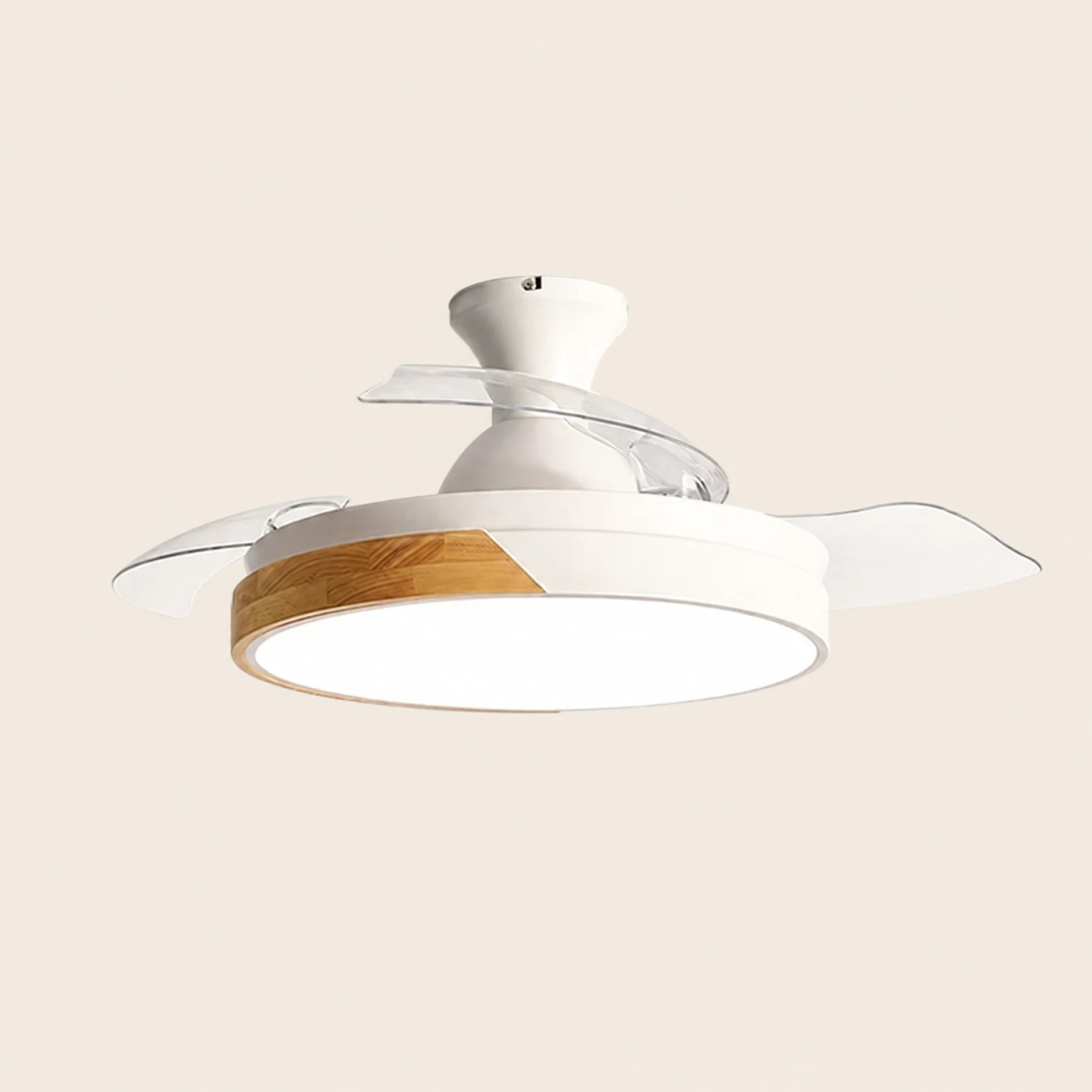 Morandi Deckenventilator mit Beleuchtung Klare Blätter, 5 Farben, ∅90/100CM - Lumpaz