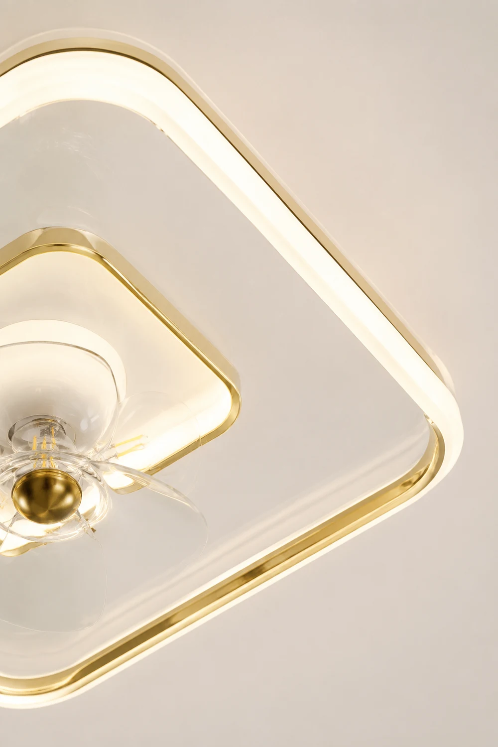 Kelley Deckenventilator mit Beleuchtung Gold, 5 Stile, ∅50/90/110CM - Lumpaz