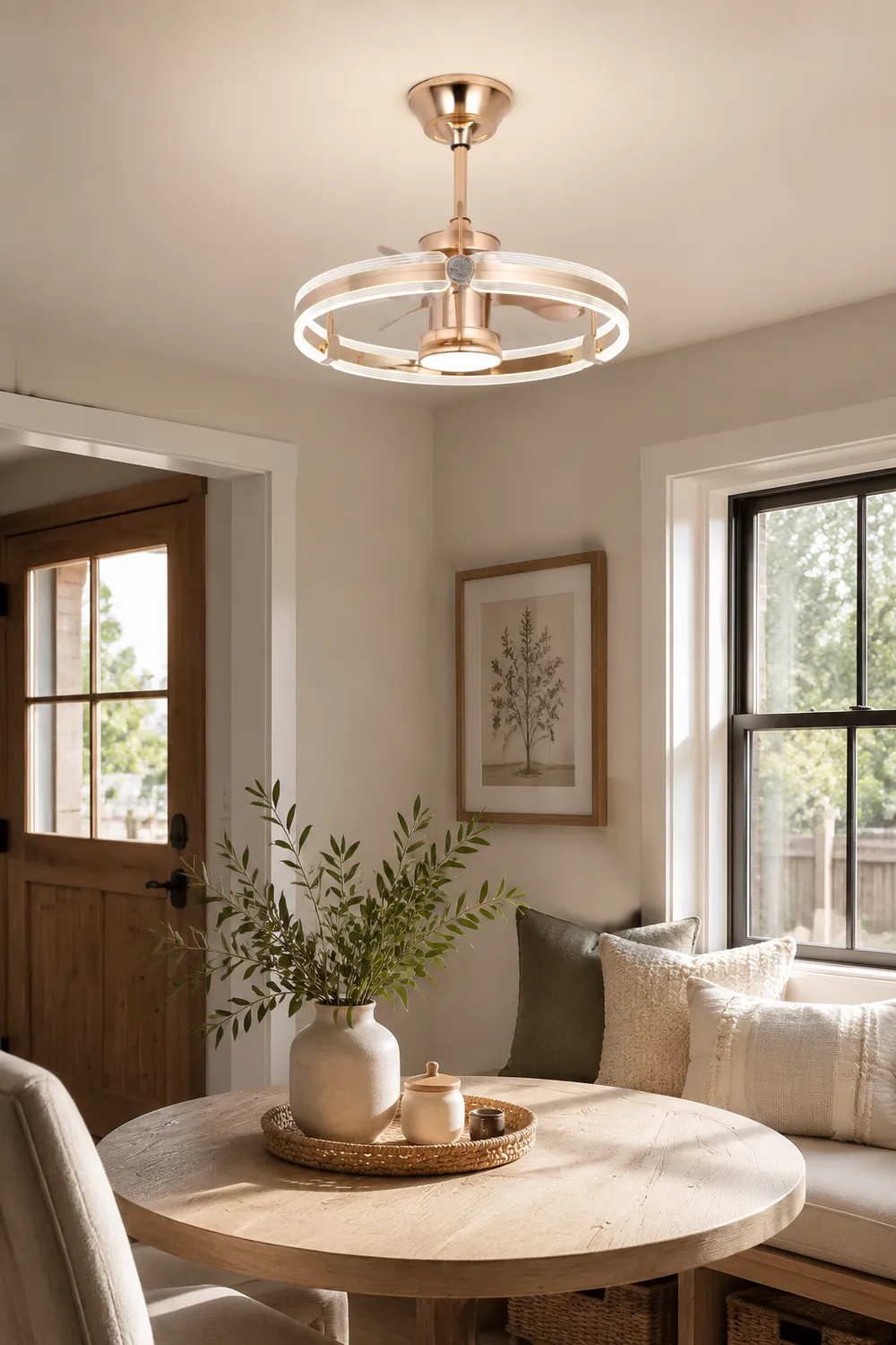Kelley Deckenventilatoren mit Beleuchtung, 2 Stile, ∅50/60CM - Lumpaz