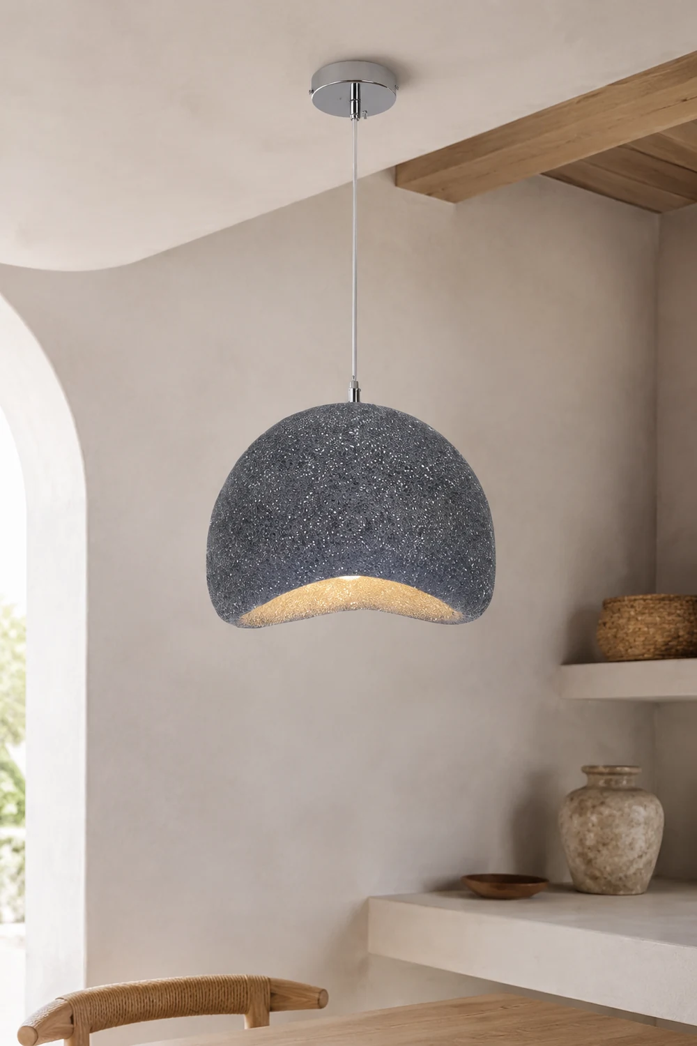 Byers Pendelleuchte Brot Form, 2 Farben, ∅ 30CM - Lumpaz