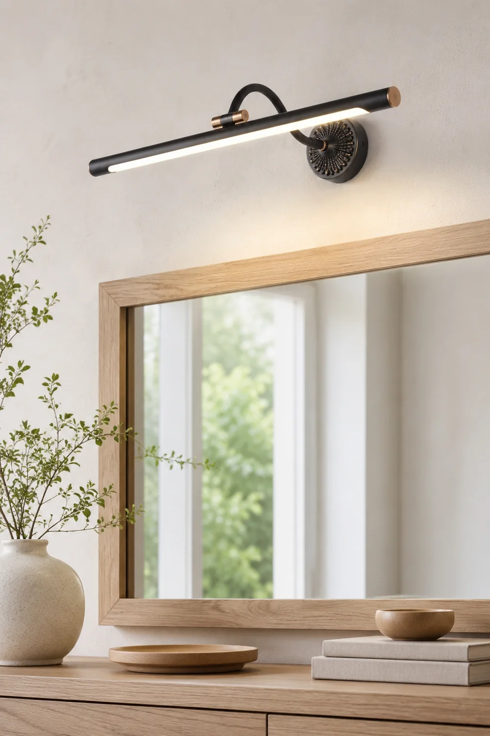 Eryn Spiegelfront Wandleuchte Linear, 2 Farben，35CM/46CM/58CM/75CM/100CM Lang - Lumpaz