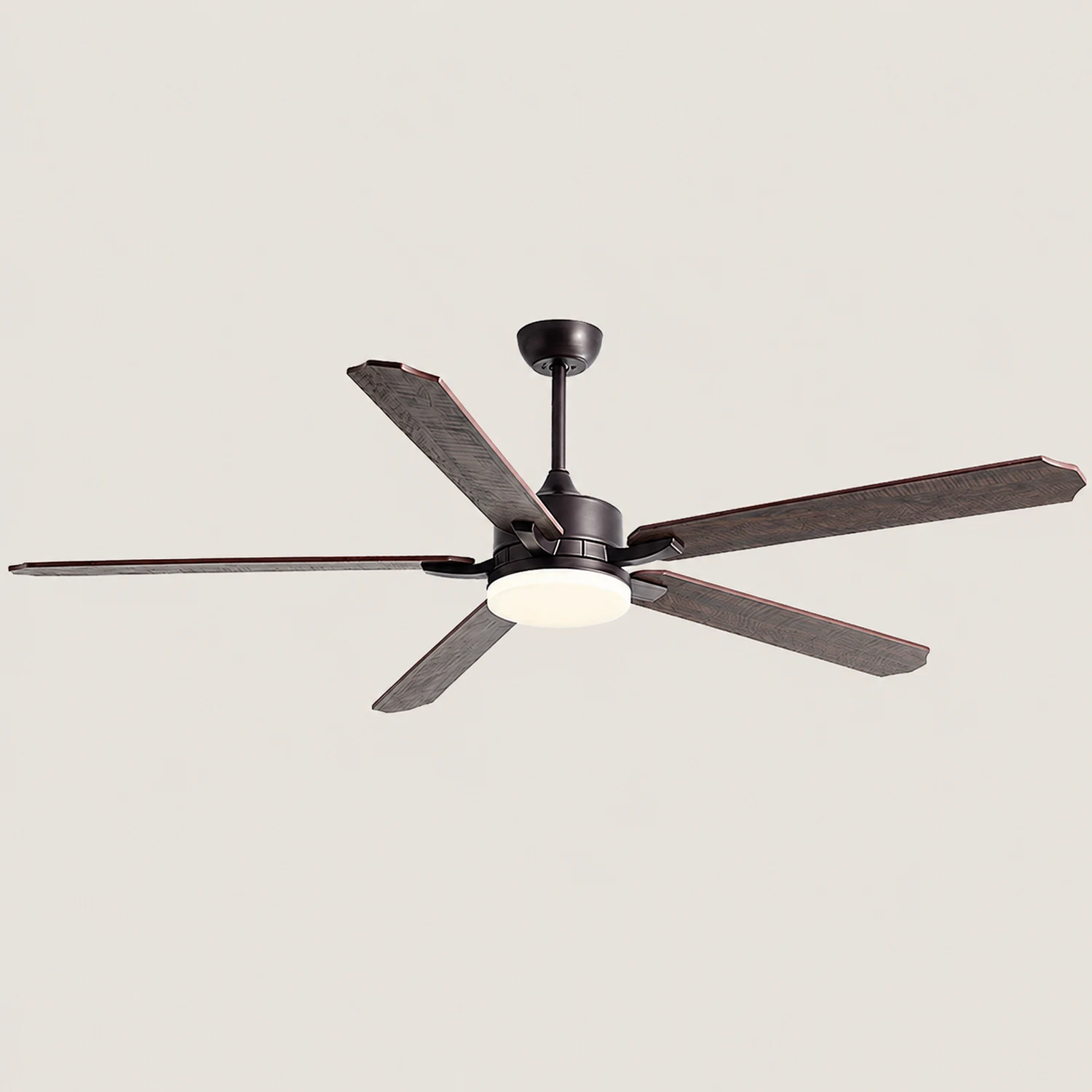 Haydn Deckenventilator mit Beleuchtung Schwarz 6-Blatt, ∅152/193CM - Lumpaz